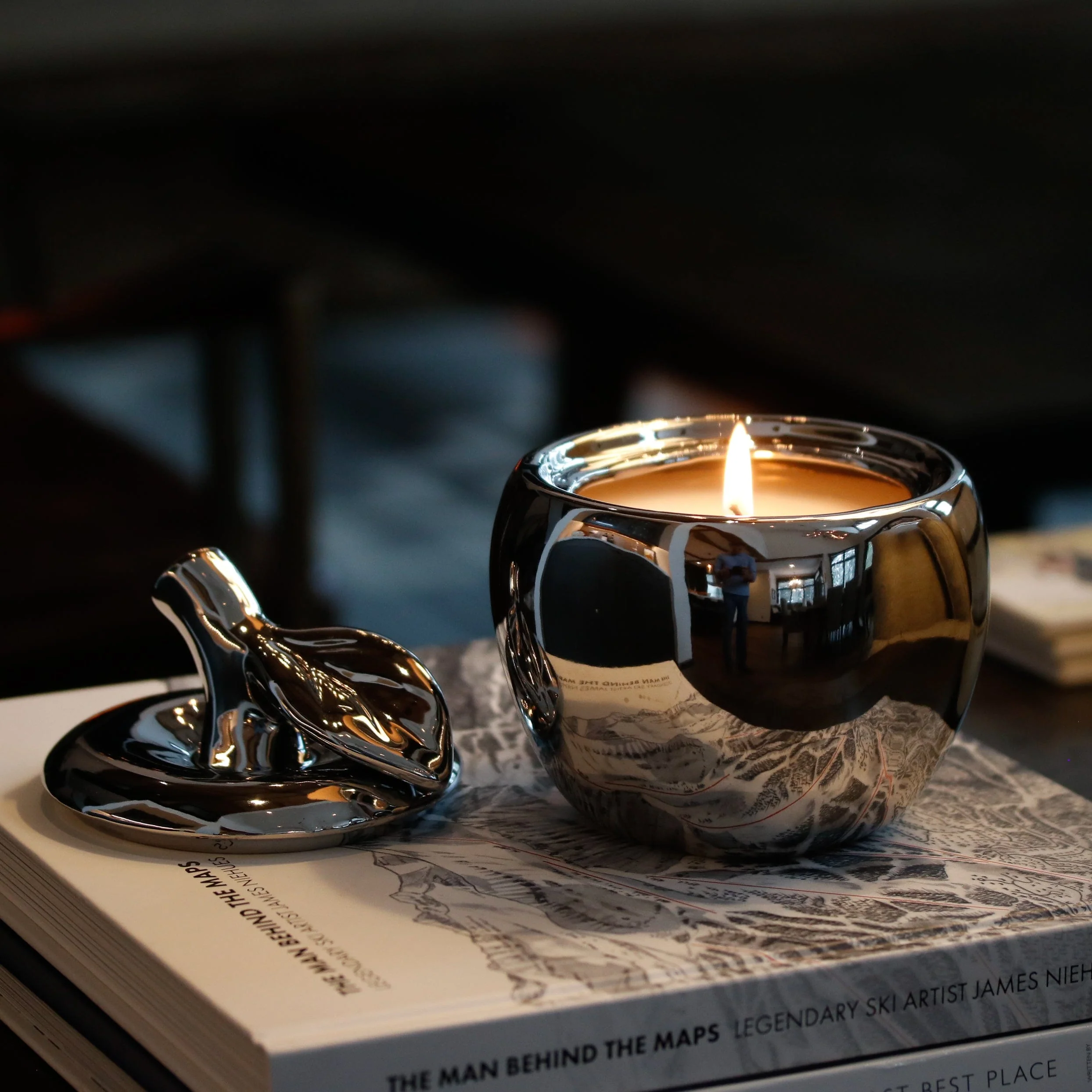 Silver Malus Apple Candle - Image 4