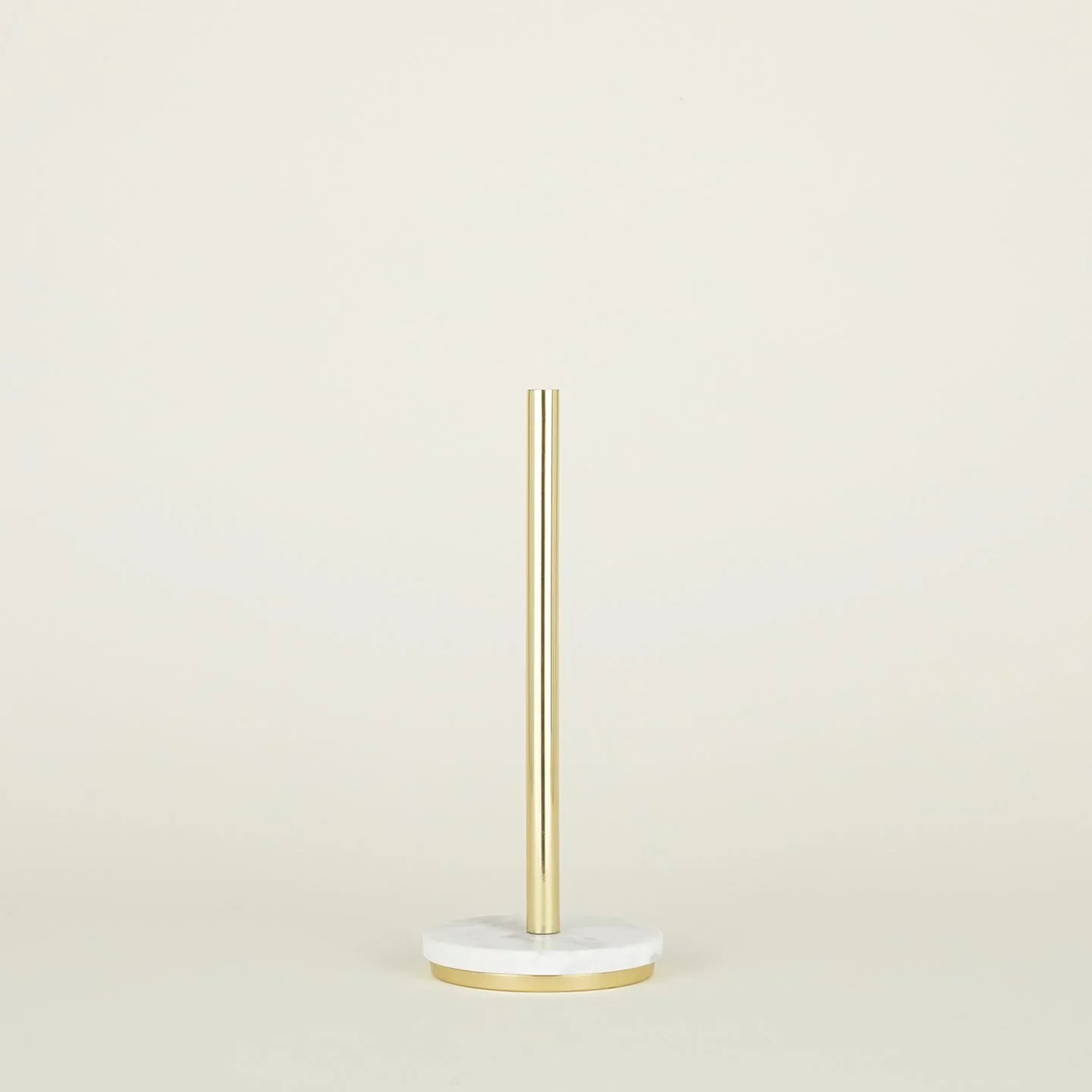 Simple Marble + Brass Paper Towel Holder