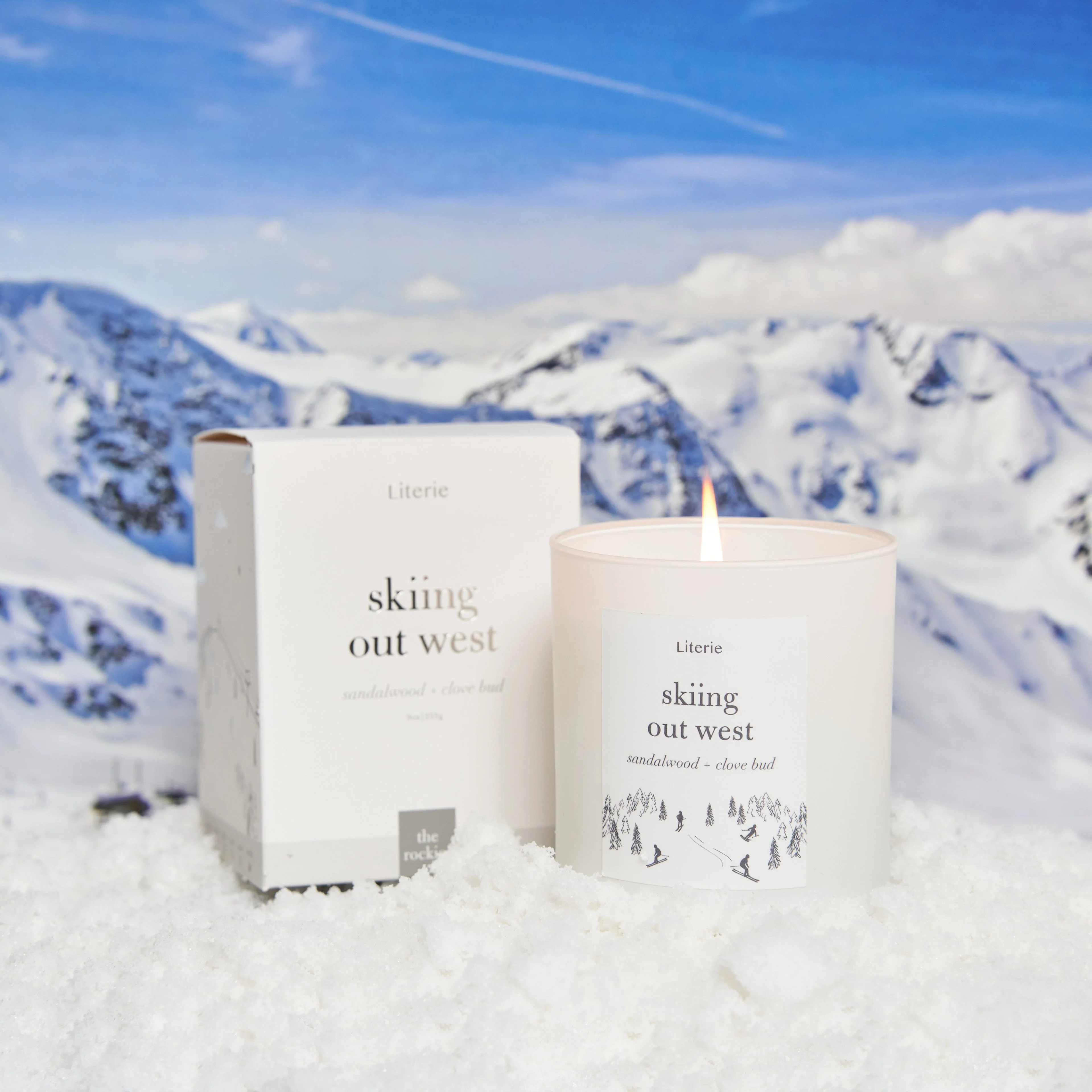 Skiing Out West Candle - Image 2