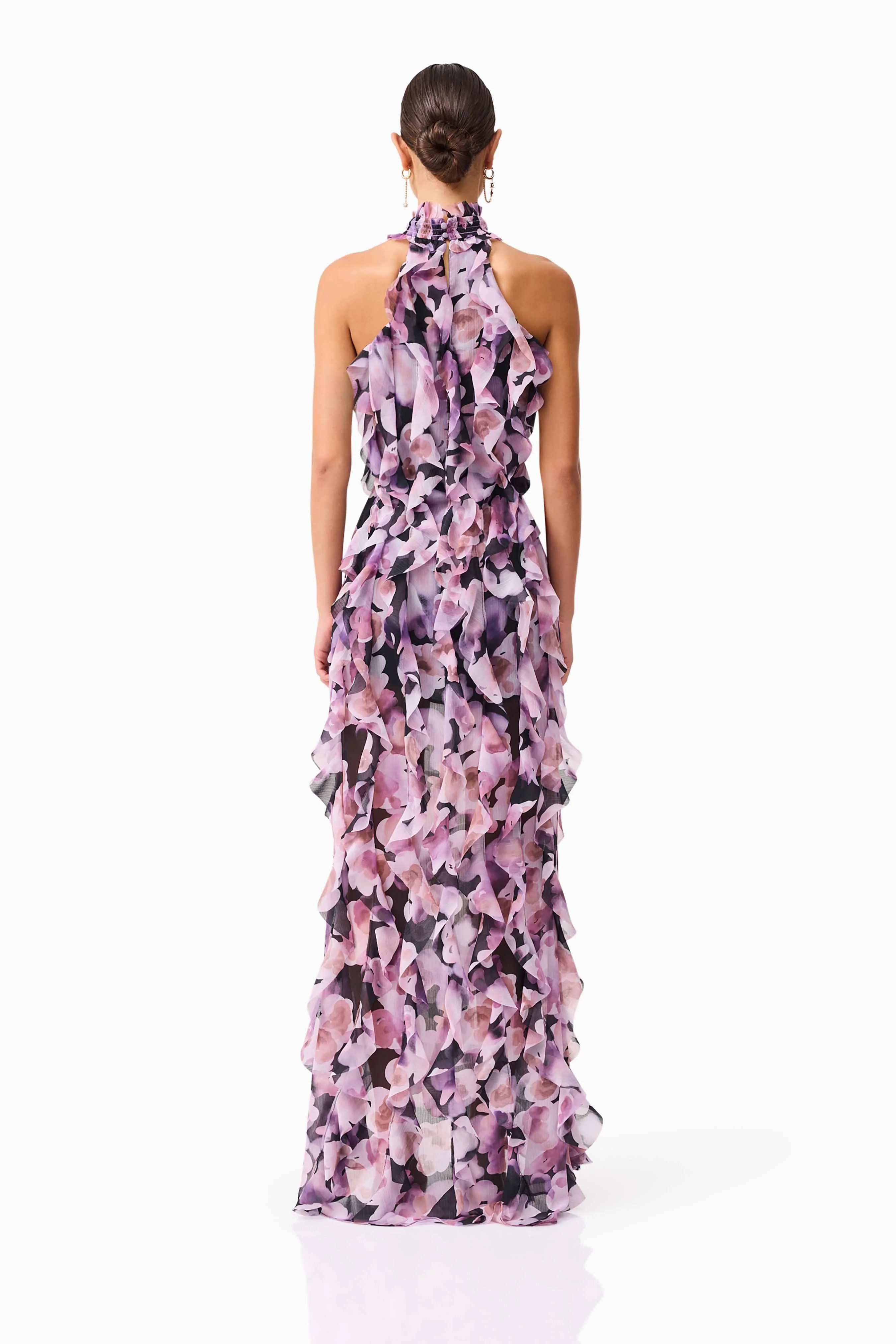 Elliatt - Solene Halter Gown - Black Lilac - Image 5