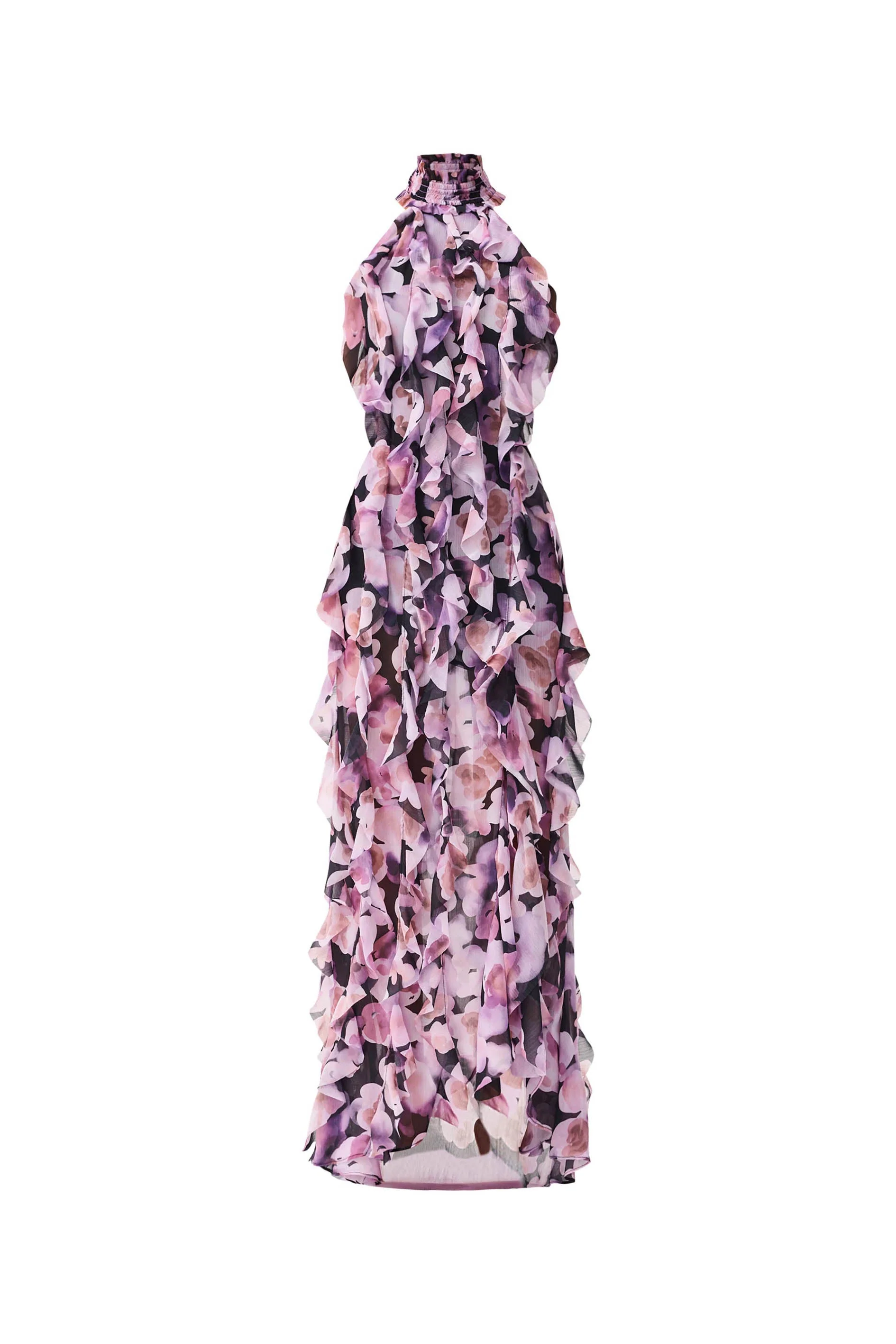 Elliatt - Solene Halter Gown - Black Lilac - Image 8