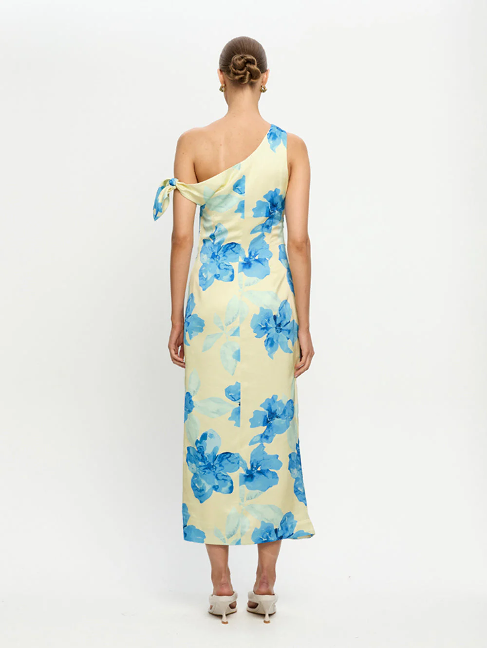Kivari - Sophie Midi Dress - Yellow Blue - Image 4