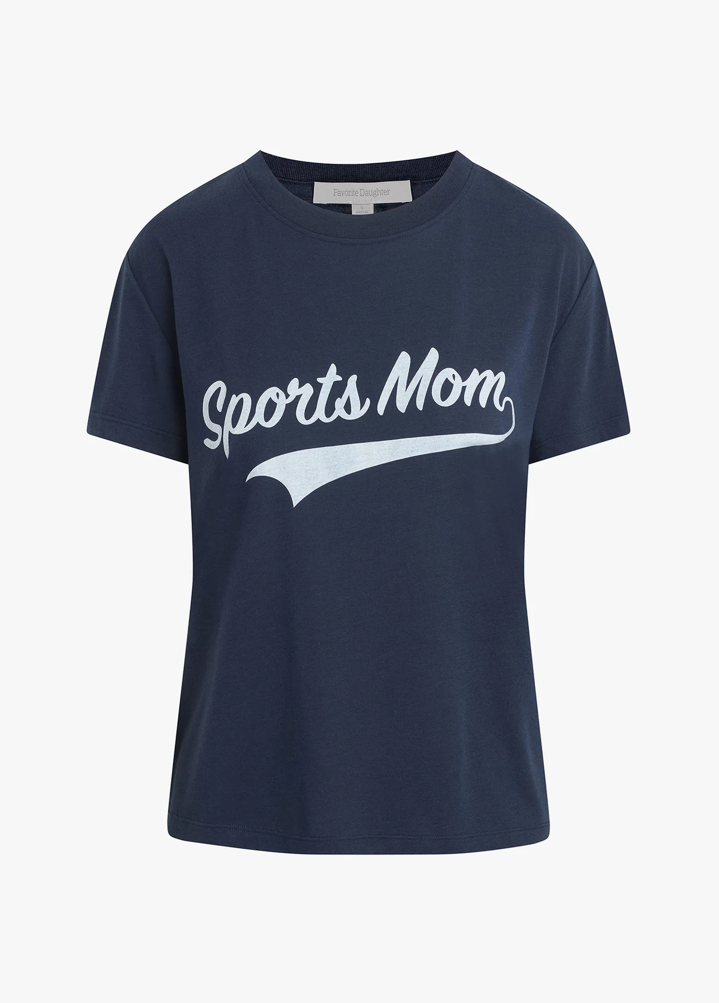 Favorite Daughter - Sports Mom Tee - Navy with White - Image 6