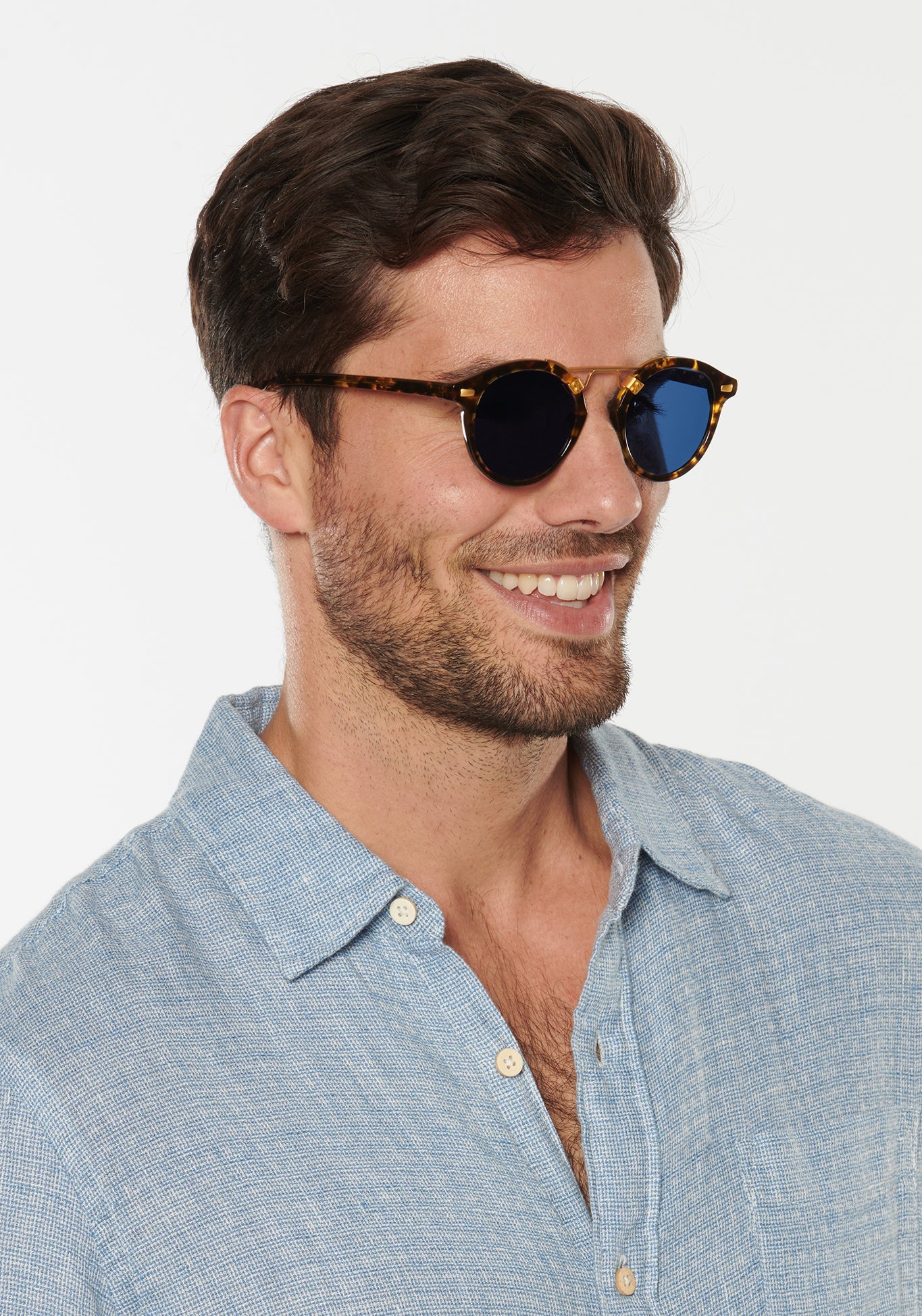 Krewe Sunglasses - St. Louis Bengal - Polarized 24K - Image 6