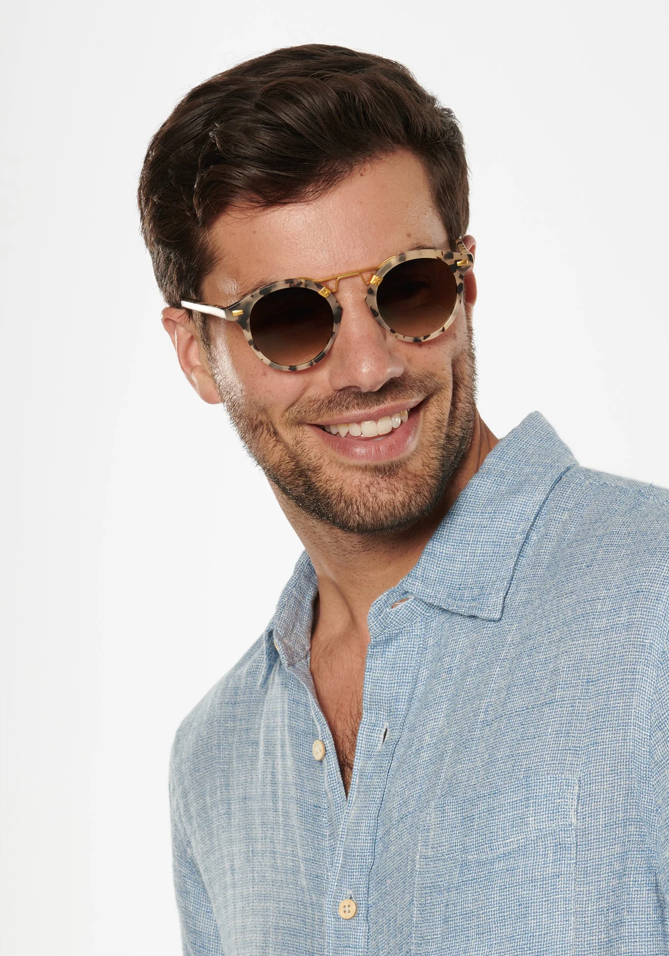 Krewe Sunglasses - St. Louis Classics - Matte Oyster 24K - Image 6