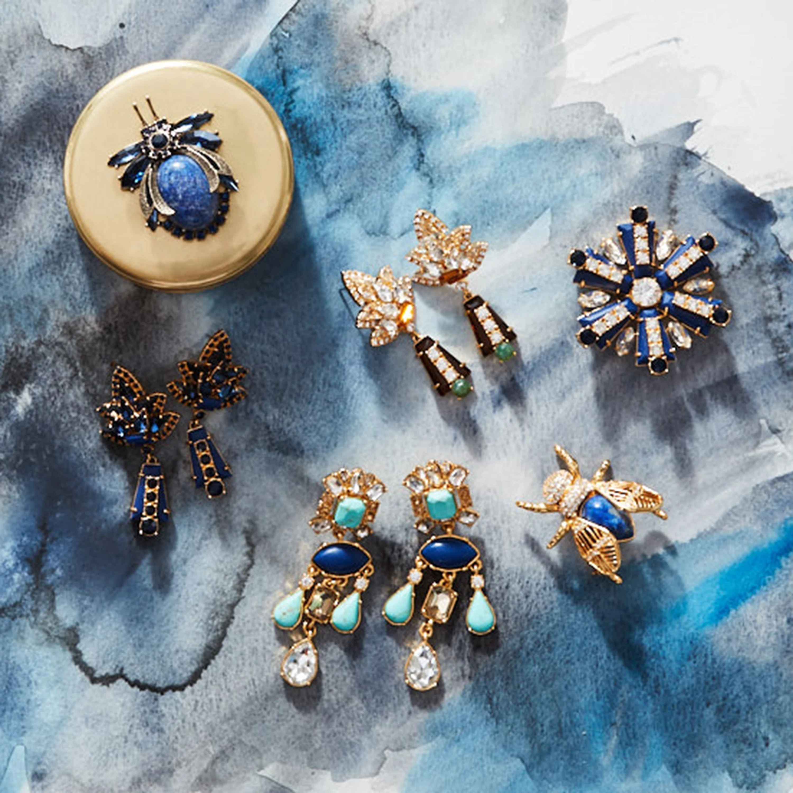 Starburst earrings, lapis lazuli - Image 5