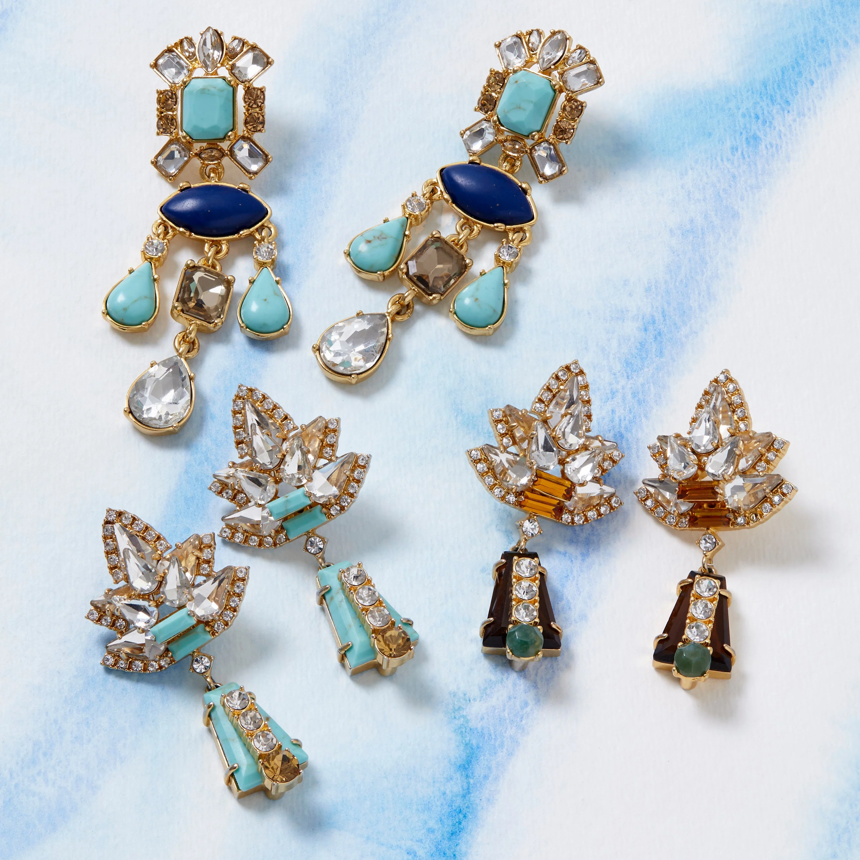 Starburst earrings, topaz - Image 8