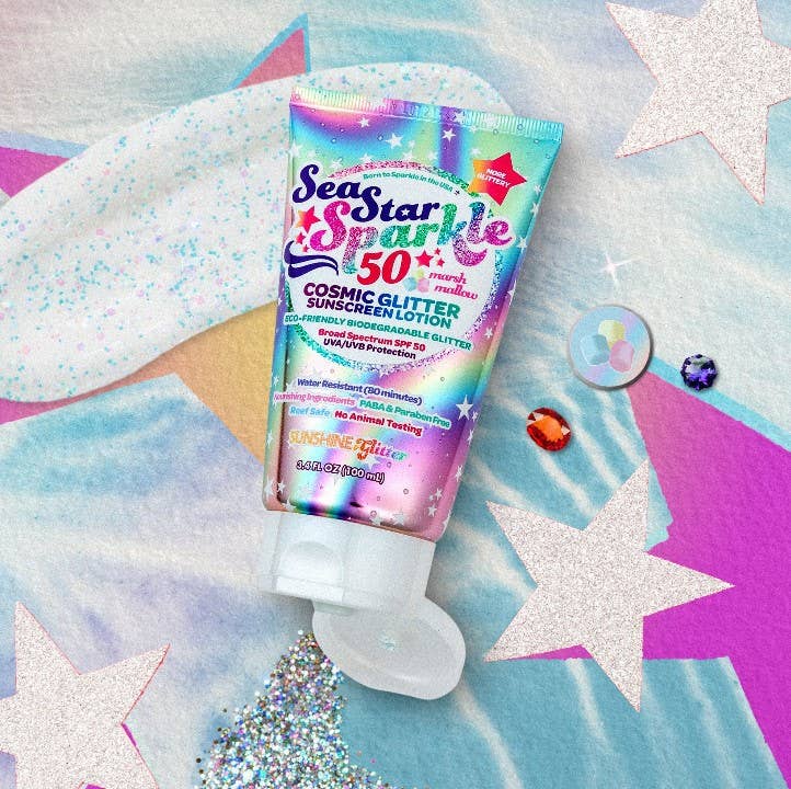 Sunshine & Glitter - Sea Star Sparkle Cosmic Stardust SPF 50 Glitter Sunscreen - Image 3