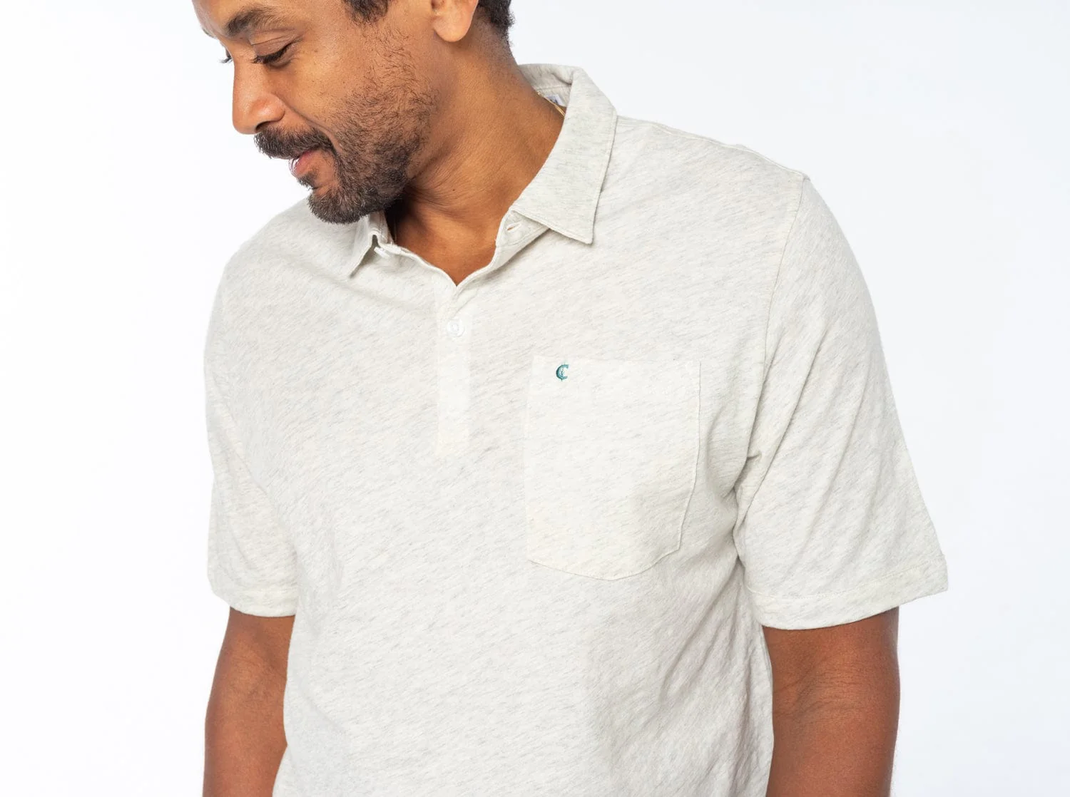 Criquet - Sunwashed Polo - Heather Oatmeal - Image 2