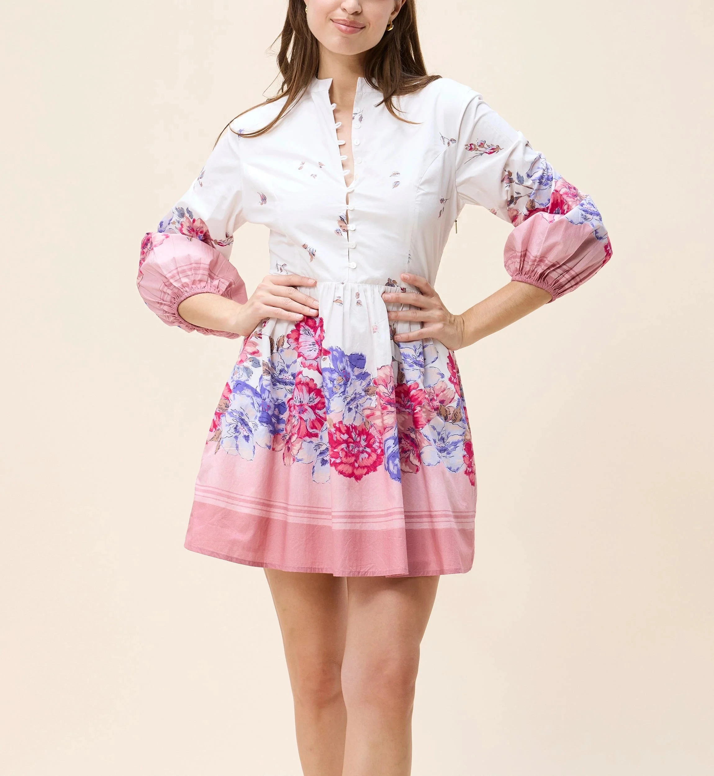 Cleobella - Suvi Mini Dress - Camellia Print - Image 5