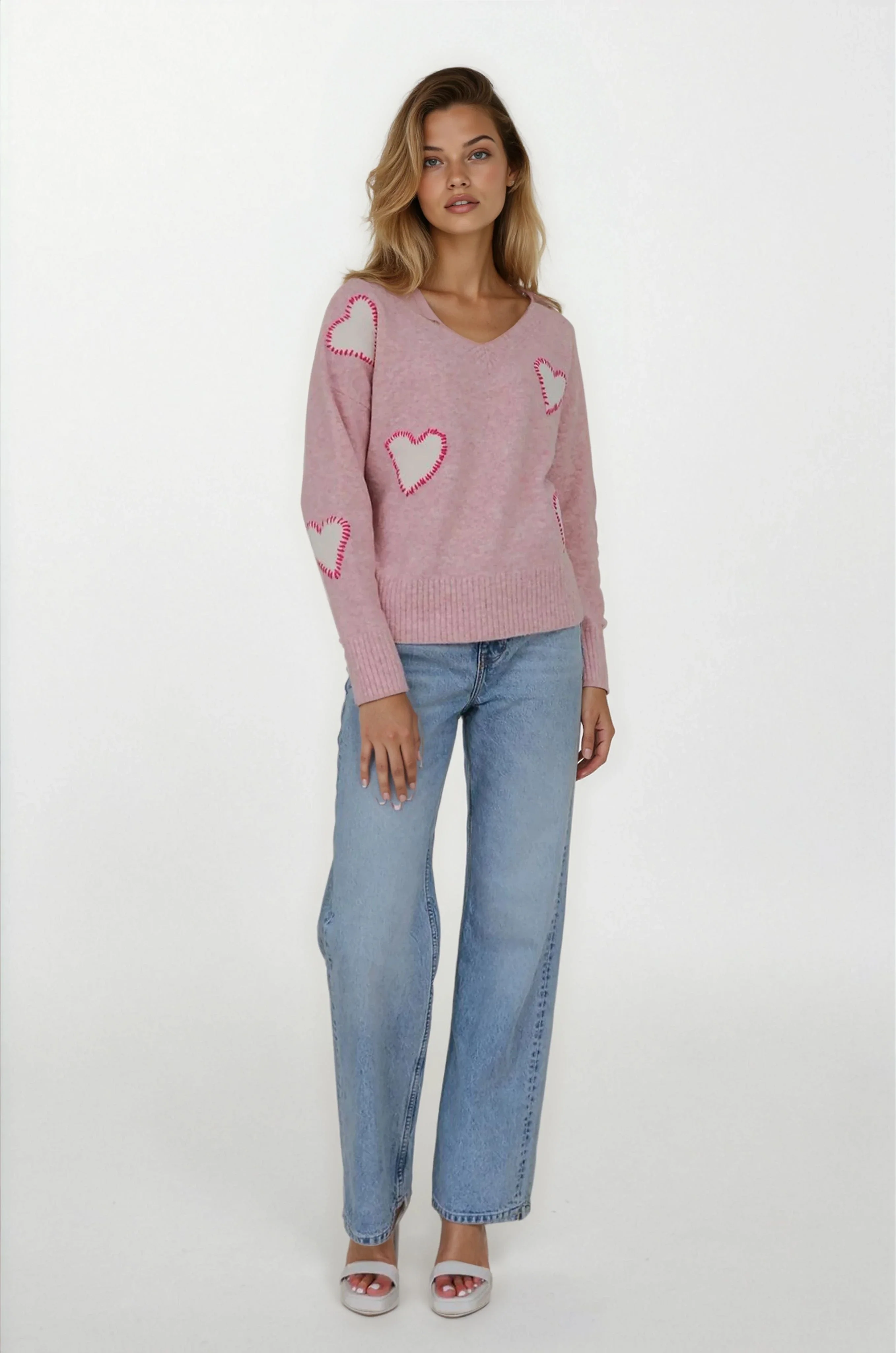 CHRLDR - Sweetheart - V-Neck Perfect Sweater - Image 2