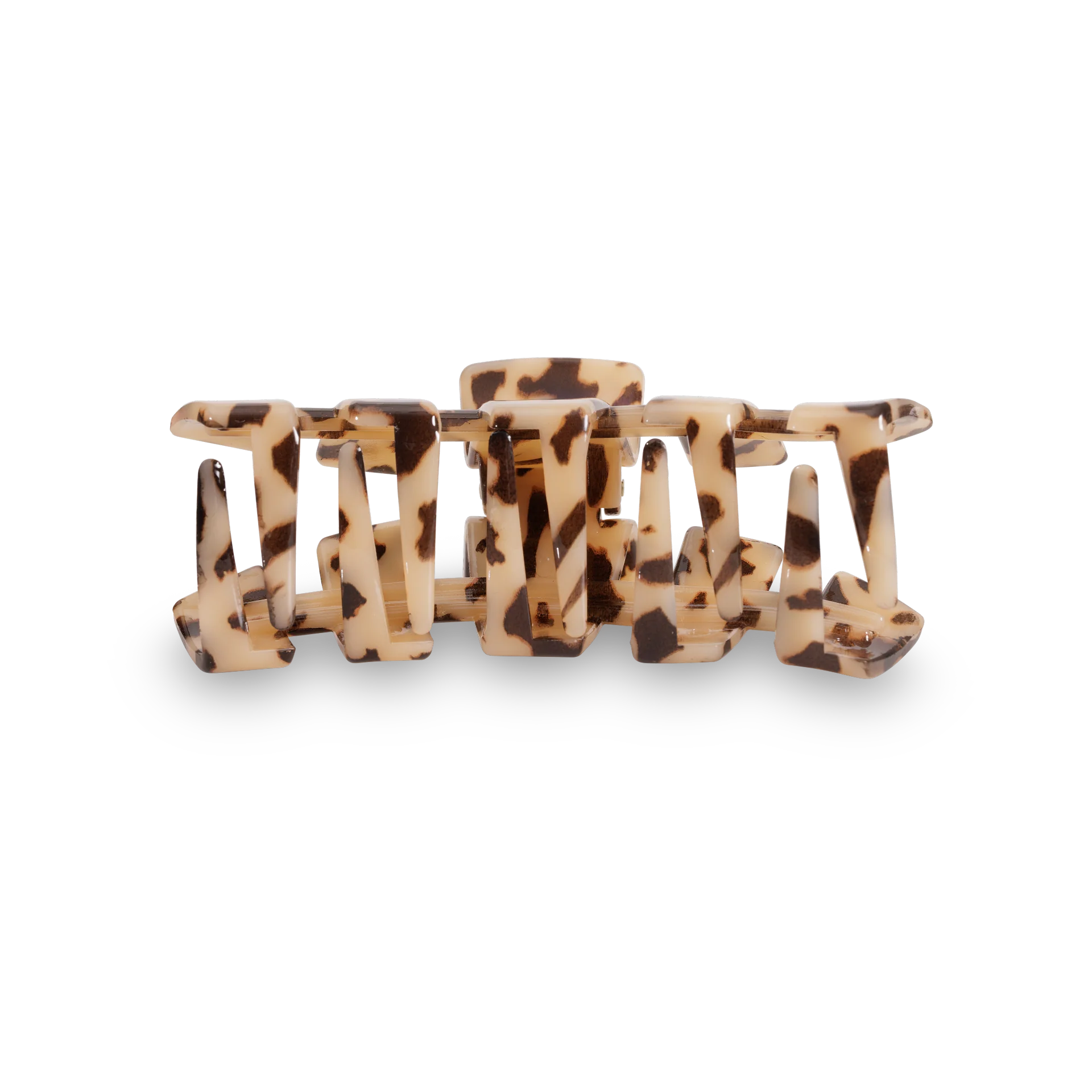 TELETIES - Classic Hair Clip - Large - Blonde Tortoise - Image 3