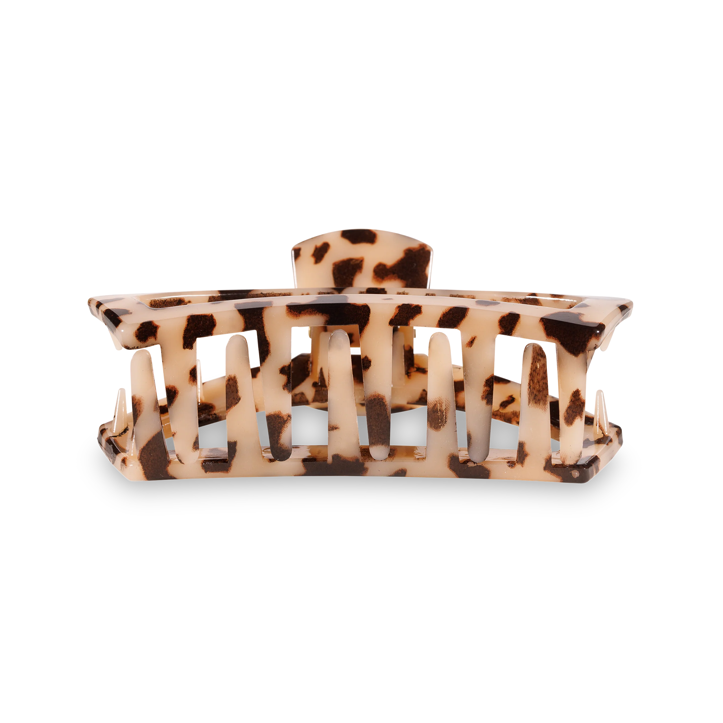 TELETIES - Open Hair Clip - Medium - Blonde Tortoise - Image 3