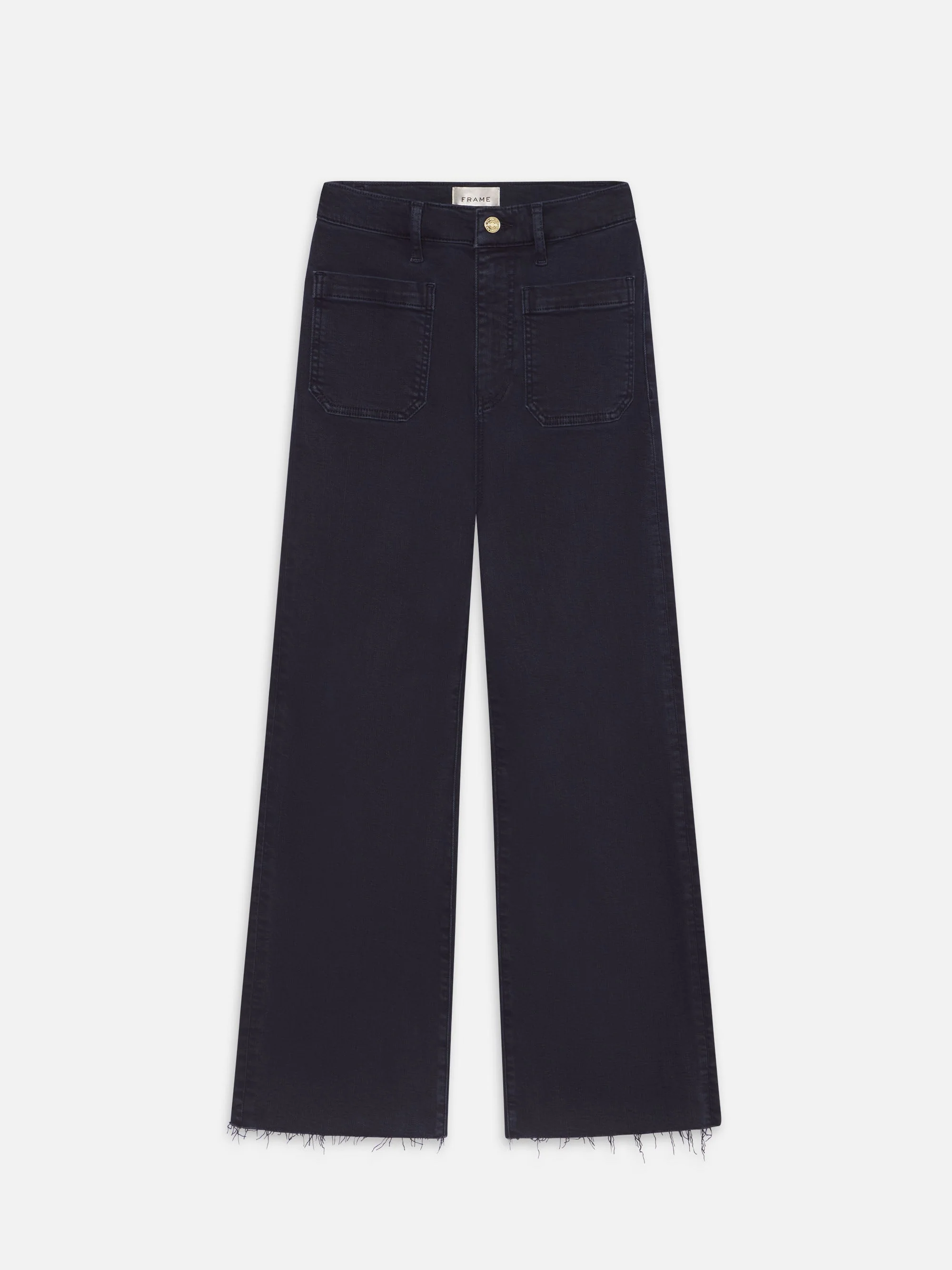 FRAME - The Anchor Pant - Navy Raw Fray