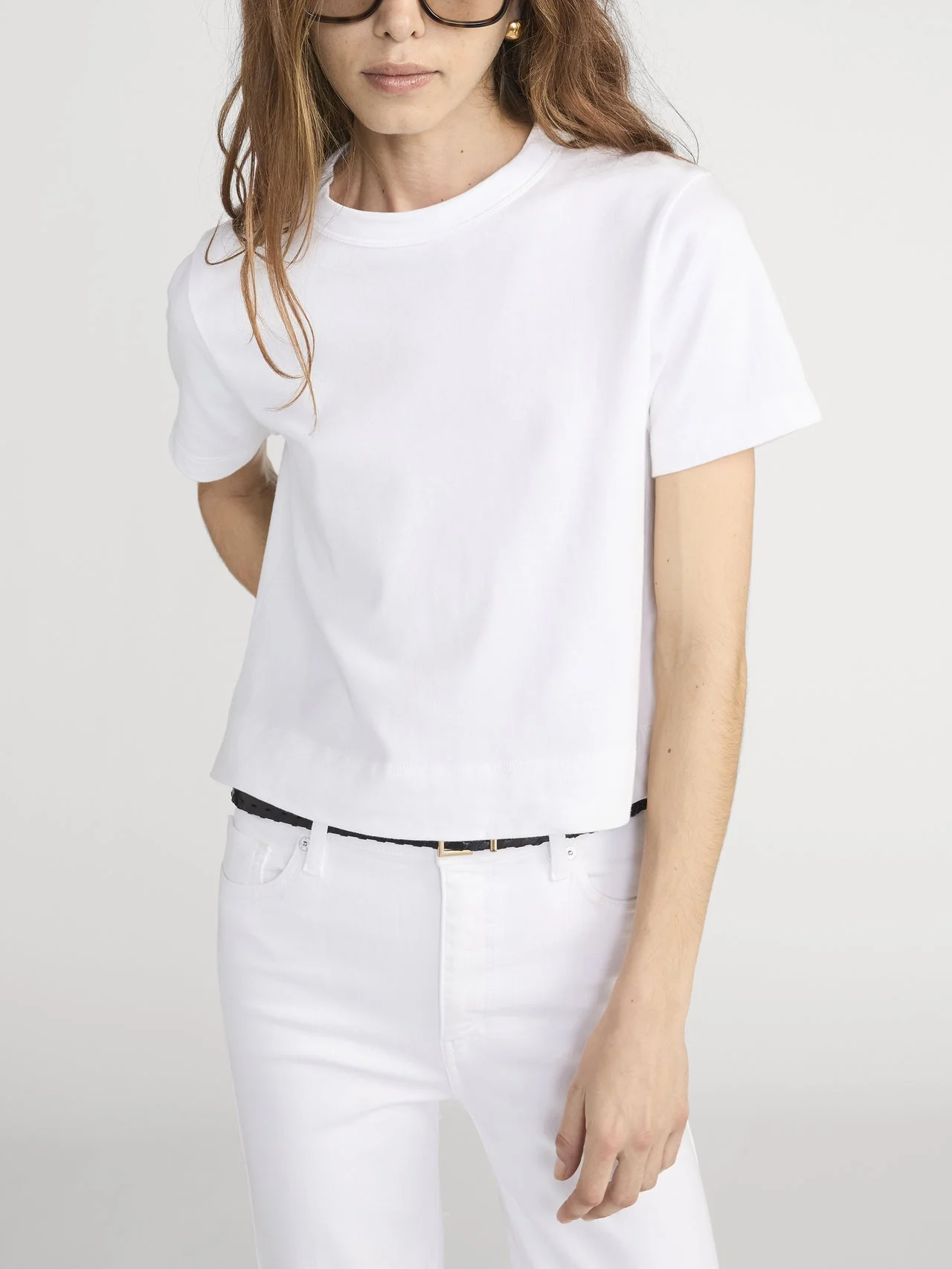 FRAME - The Boxy Tee - White - Image 2