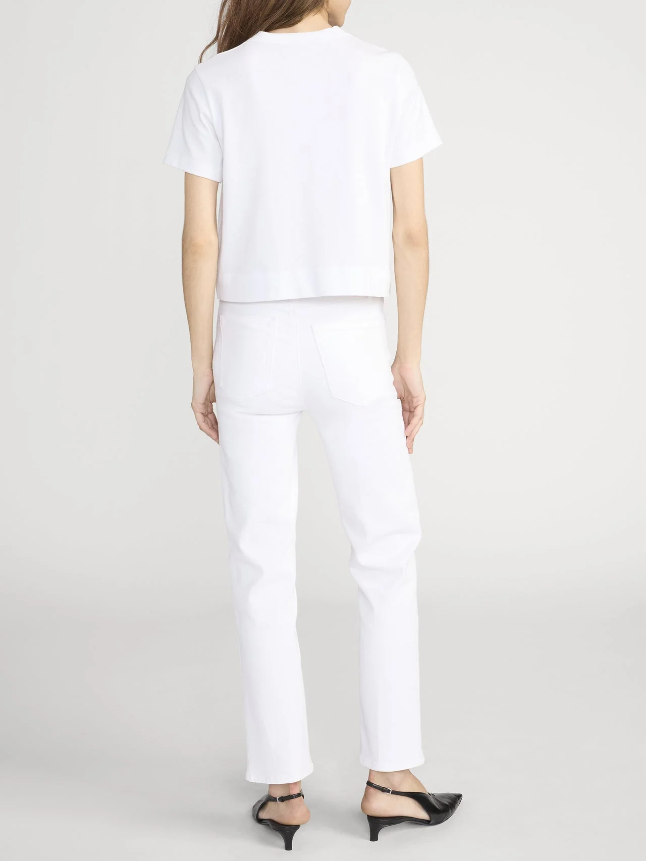 FRAME - The Boxy Tee - White - Image 3