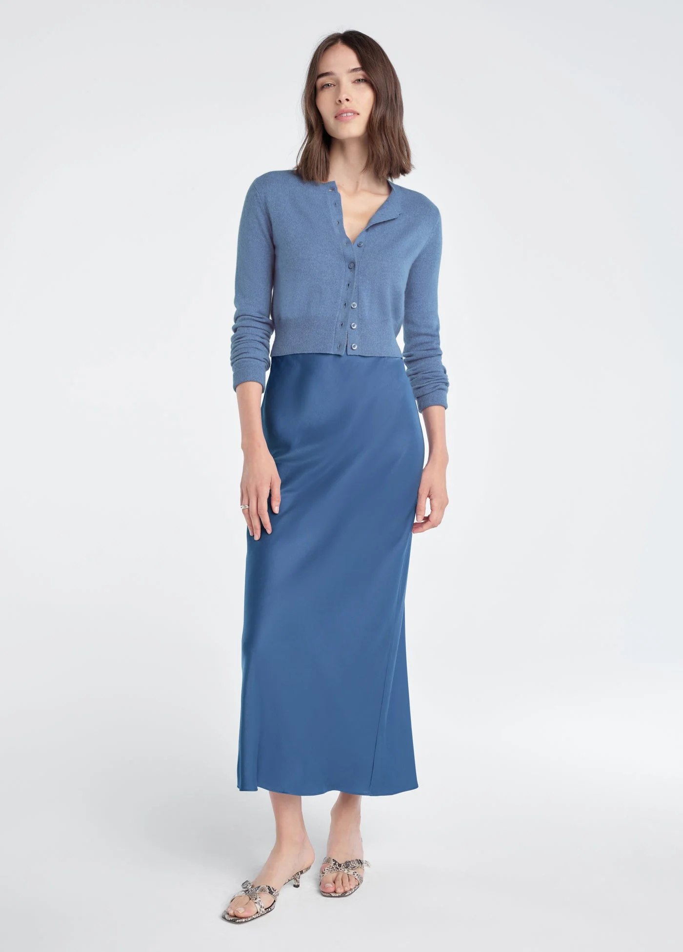Favorite Daughter - The Cropped Rebecca Cardigan - River Blue - Image 3