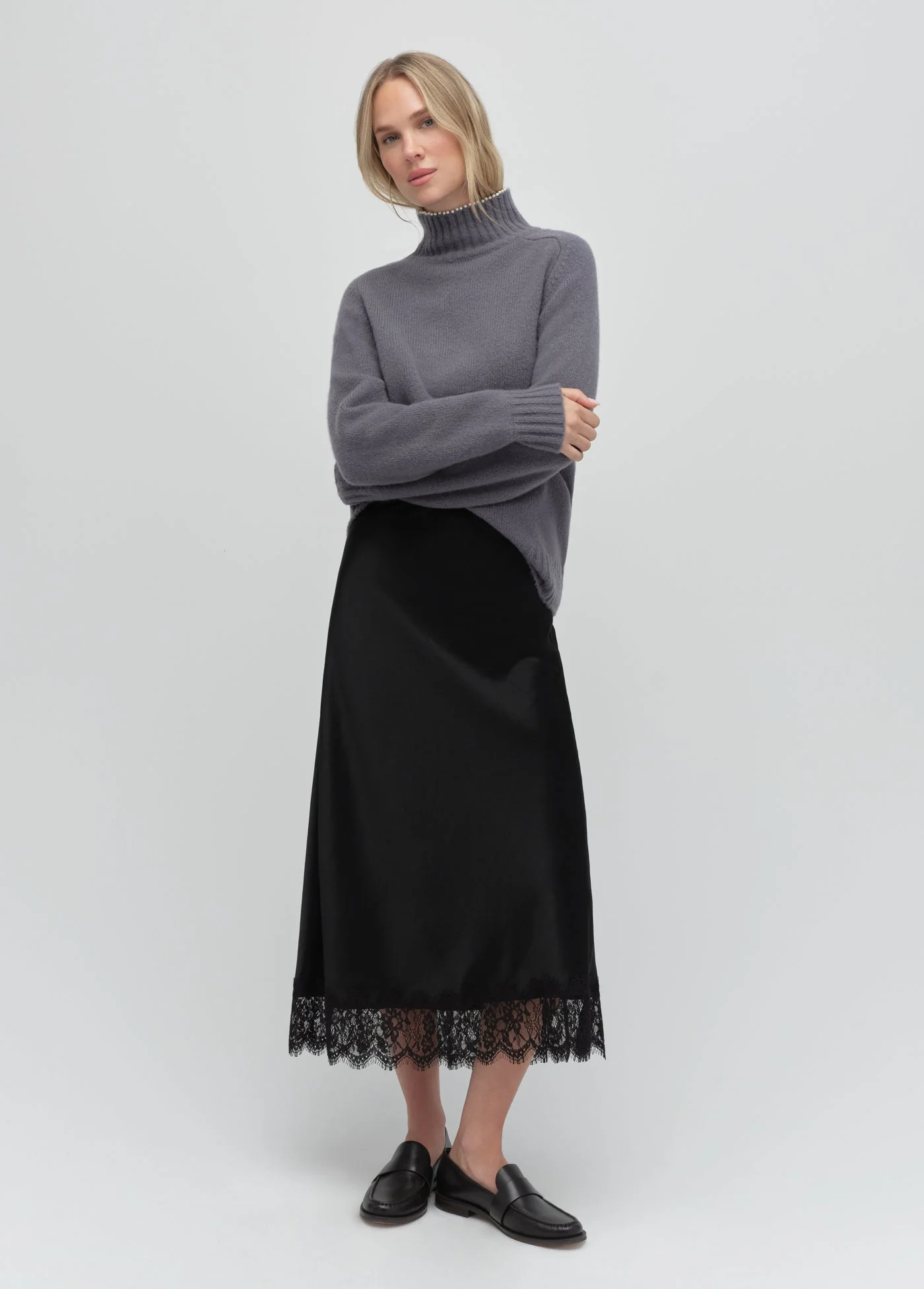 Favorite Daughter - The Duchess Sweater - Charcoal - Image 3