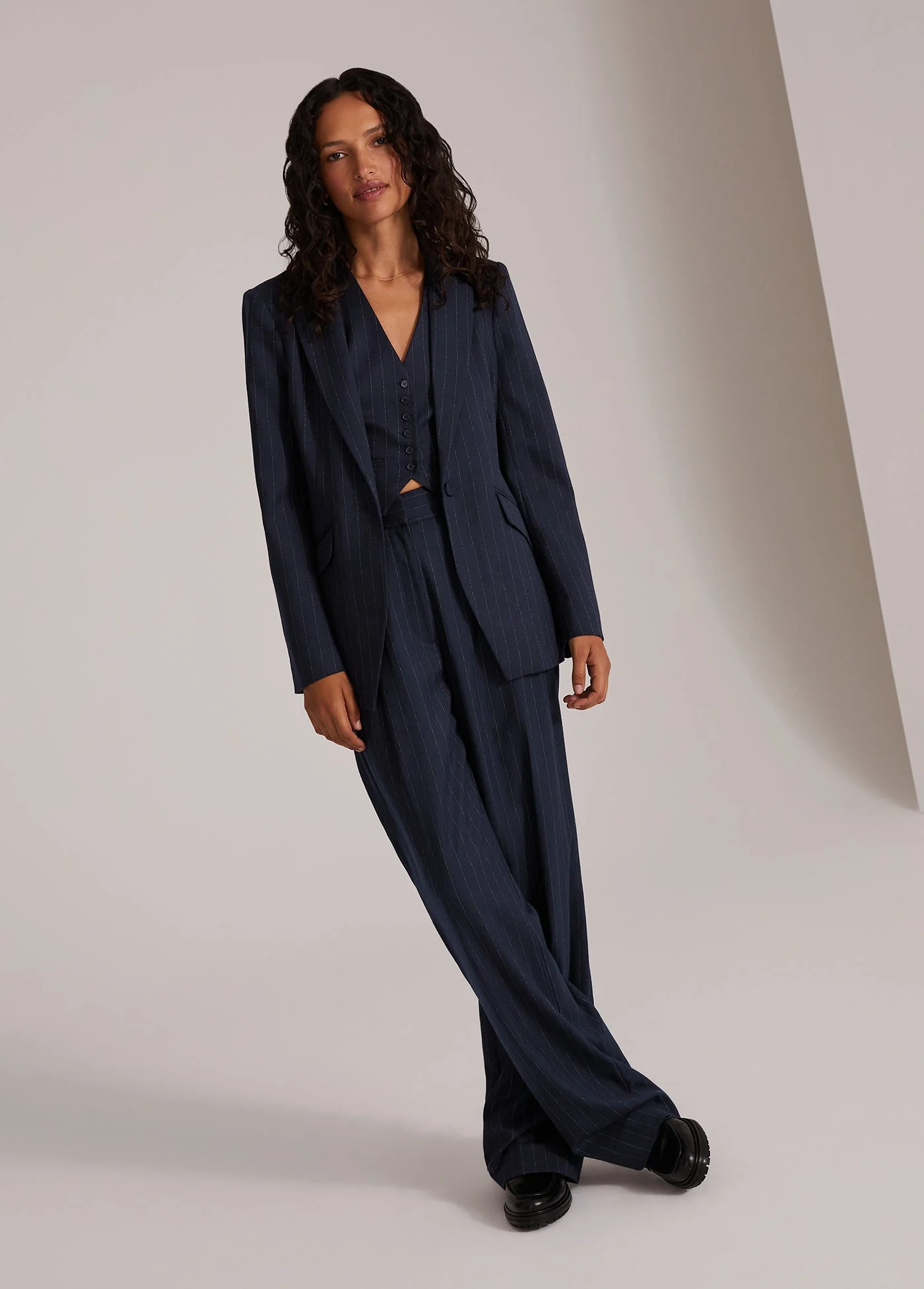 Favorite Daughter - The Favorite Pant - Navy Pinstripe - Image 4