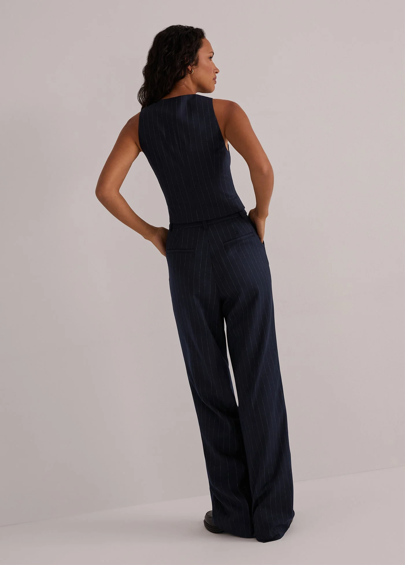 Favorite Daughter - The Favorite Pant - Navy Pinstripe - Image 5
