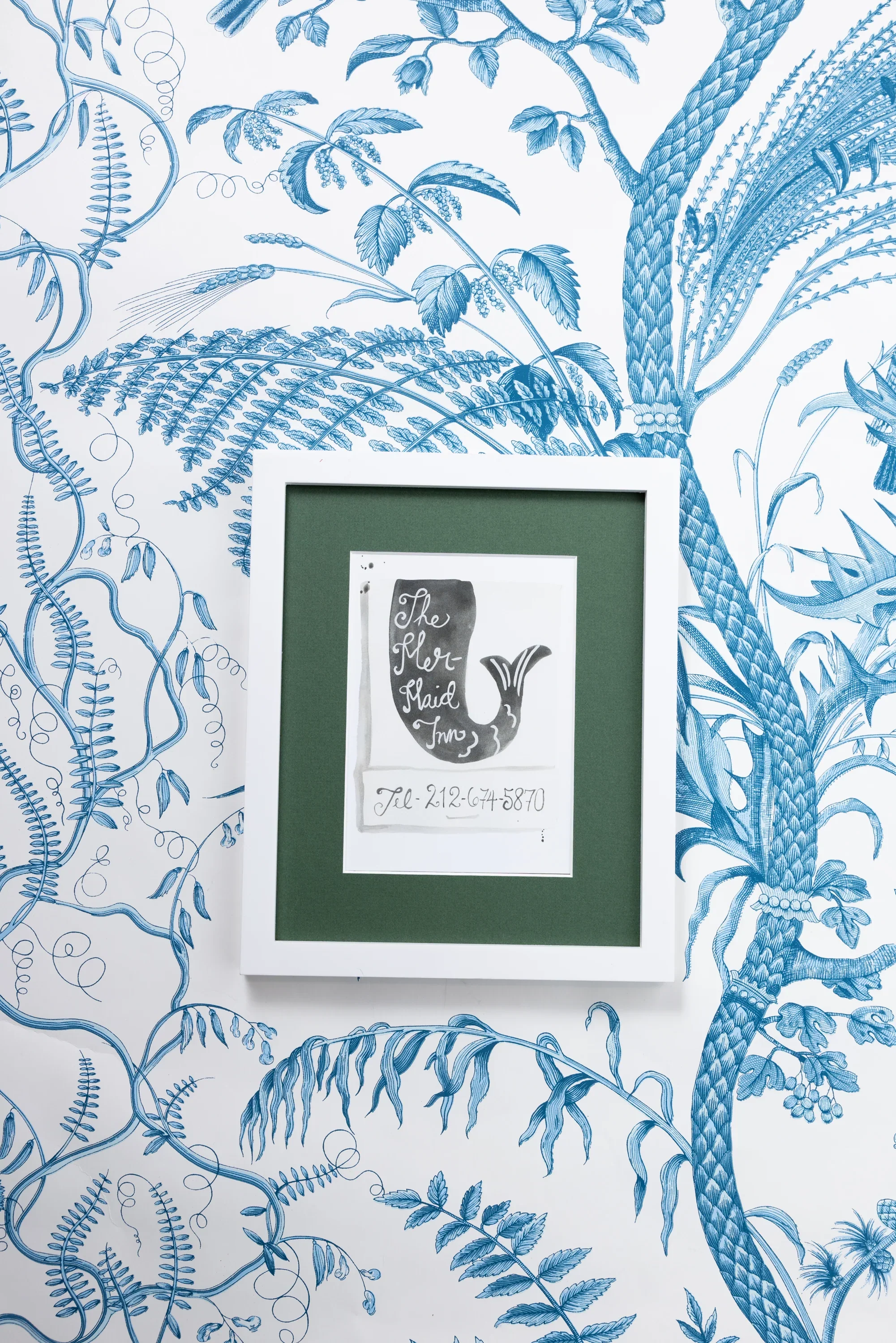 The Mermaid Inn Matchbook Watercolor Print - Image 2