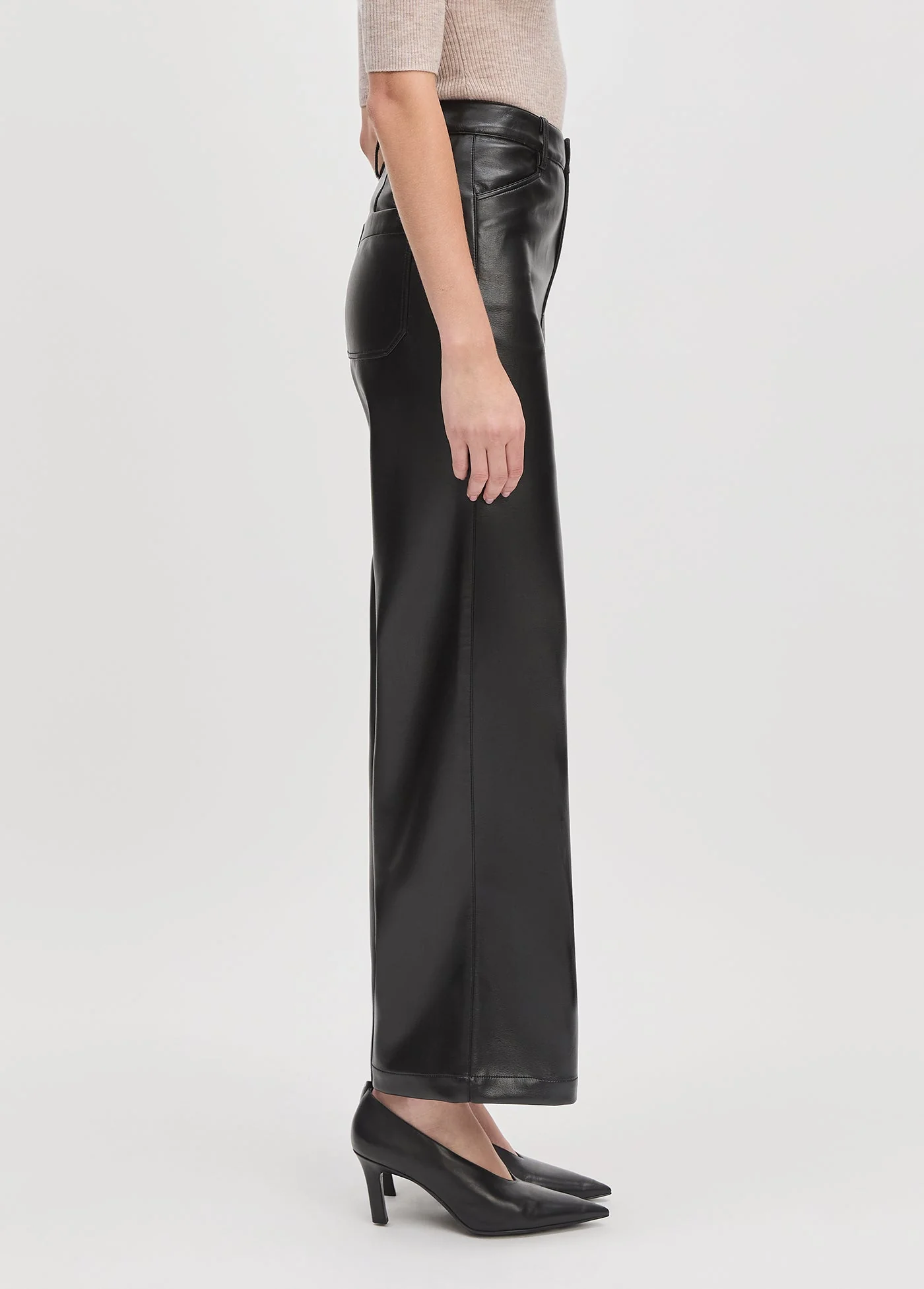 Favorite Daughter - The Mischa Super High Rise Wide Leg Ankle - Raven - Image 7