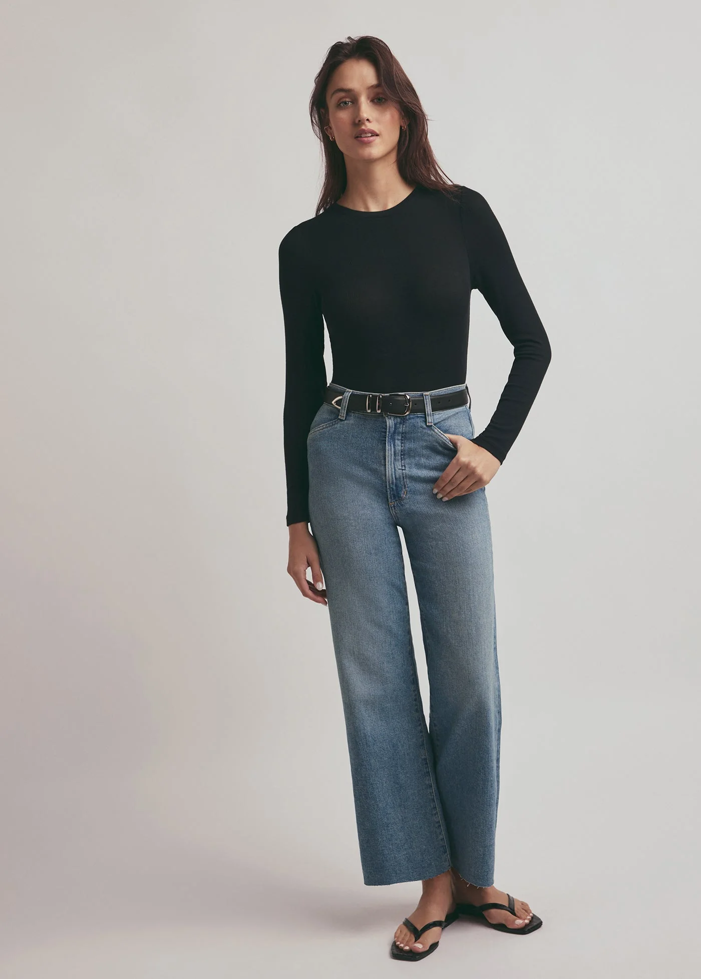 Favorite Daughter - The Mischa Super High Rise Wide Leg Ankle - Monterey - Image 2