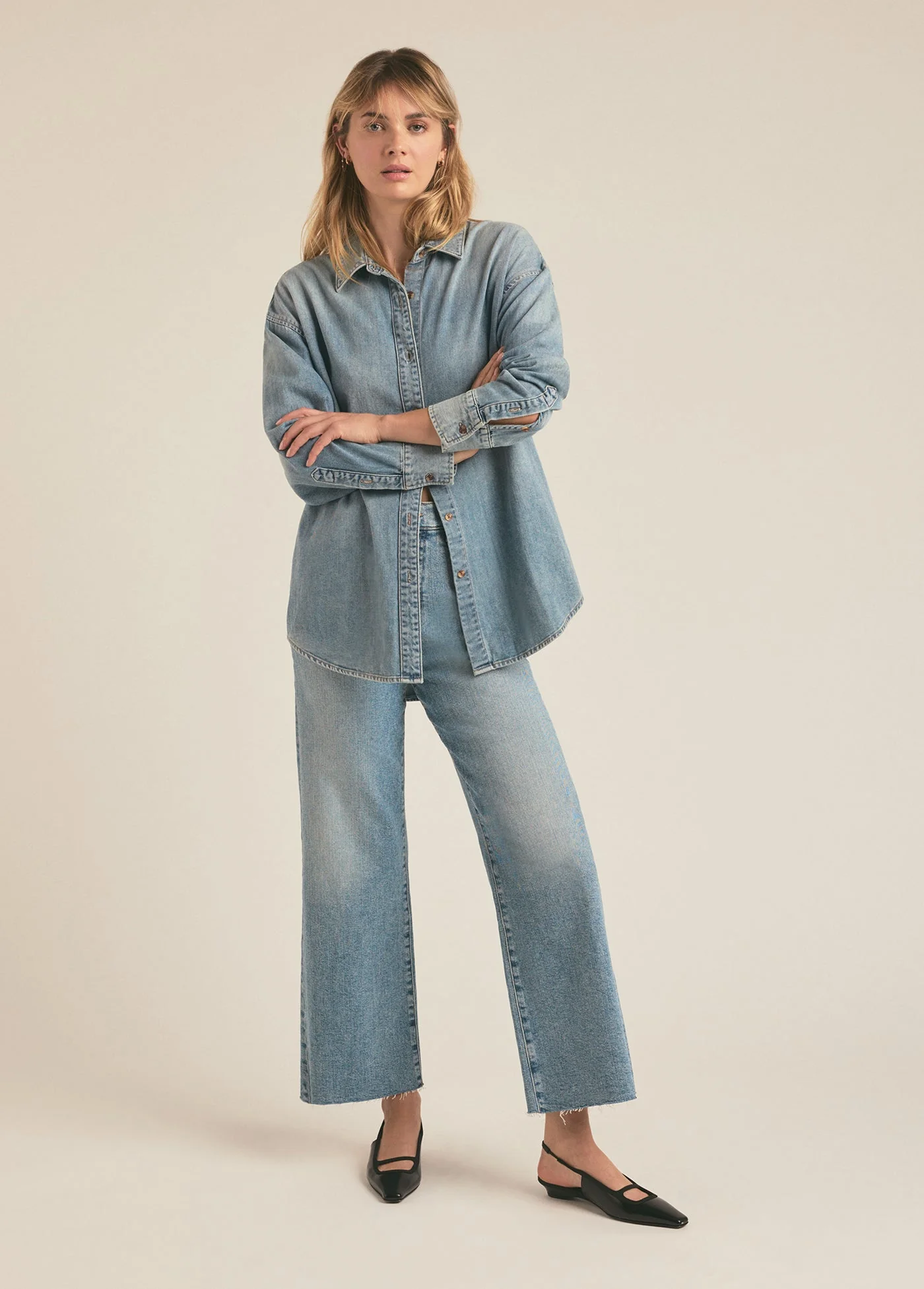 Favorite Daughter - The Mischa Super High Rise Wide Leg Ankle - Monterey - Image 3