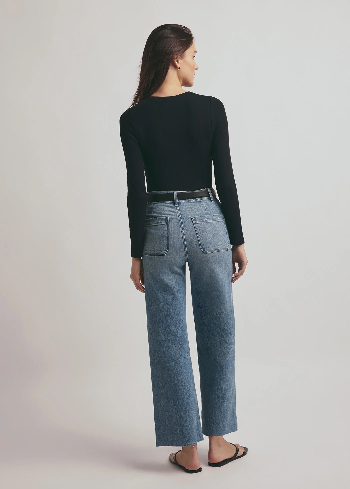 Favorite Daughter - The Mischa Super High Rise Wide Leg Ankle - Monterey - Image 5