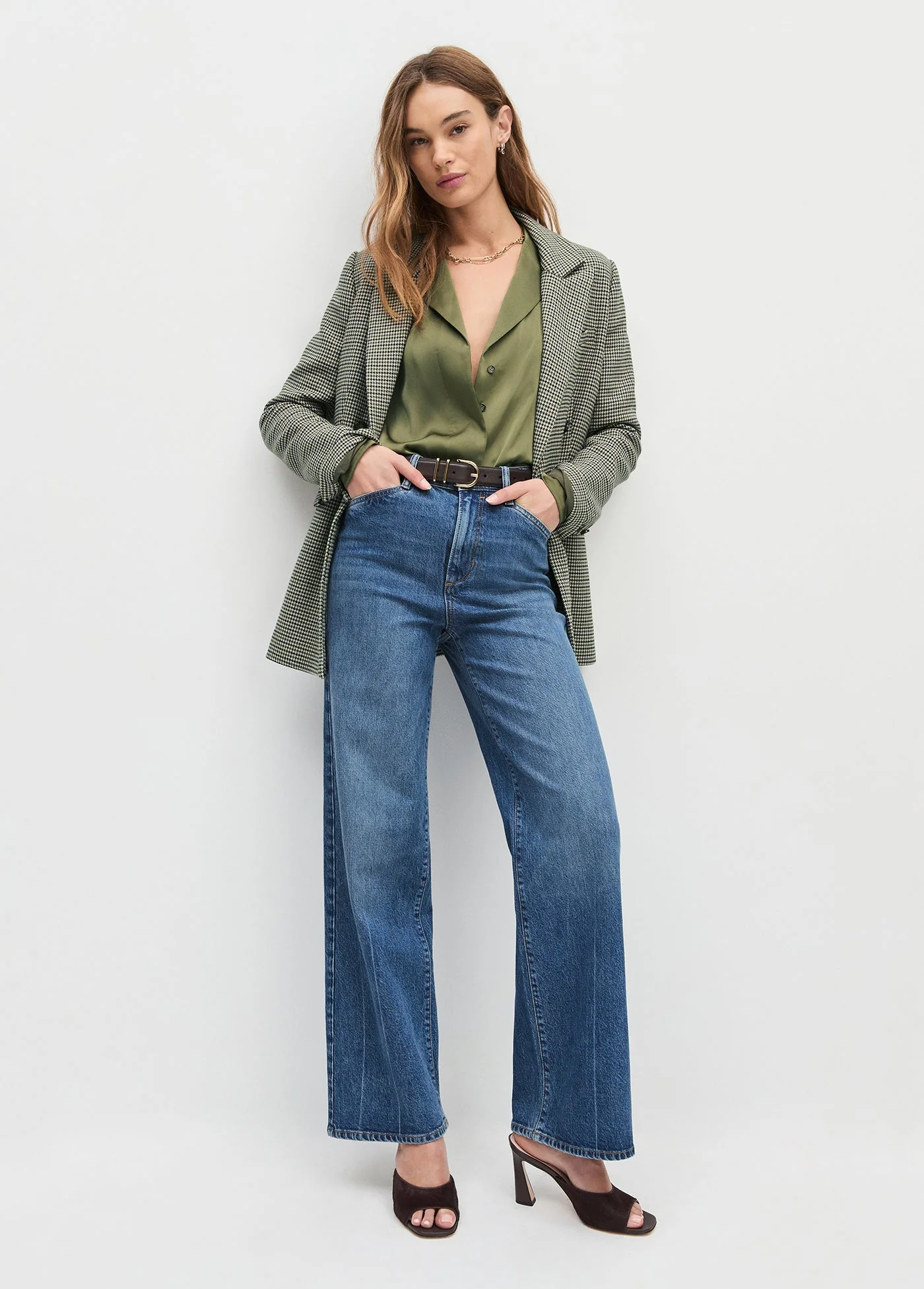 Favorite Daughter - The Mischa Super High Rise Wide Leg Ankle - Campbell - Image 3