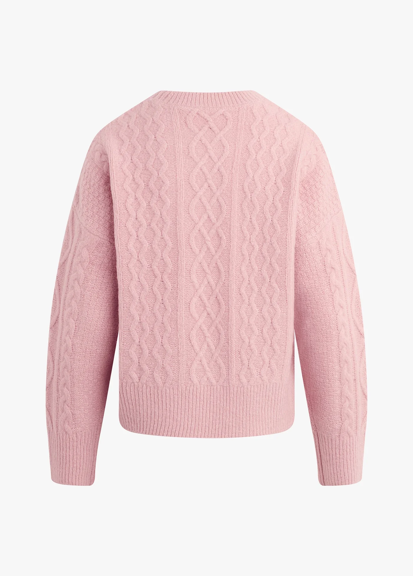 Favorite Daughter - The Oversized Cable Sweater - Whimsical Rose - Image 8