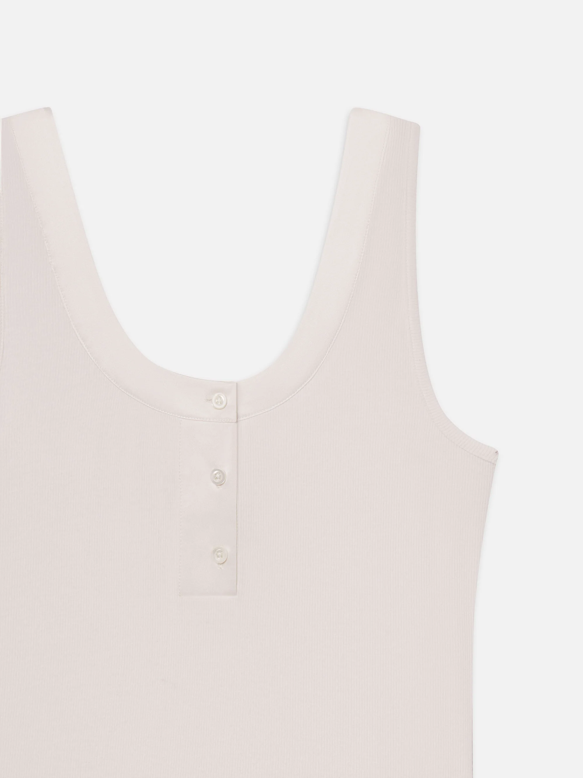 FRAME - The Satin Trim Tank - Alabaster - Image 4