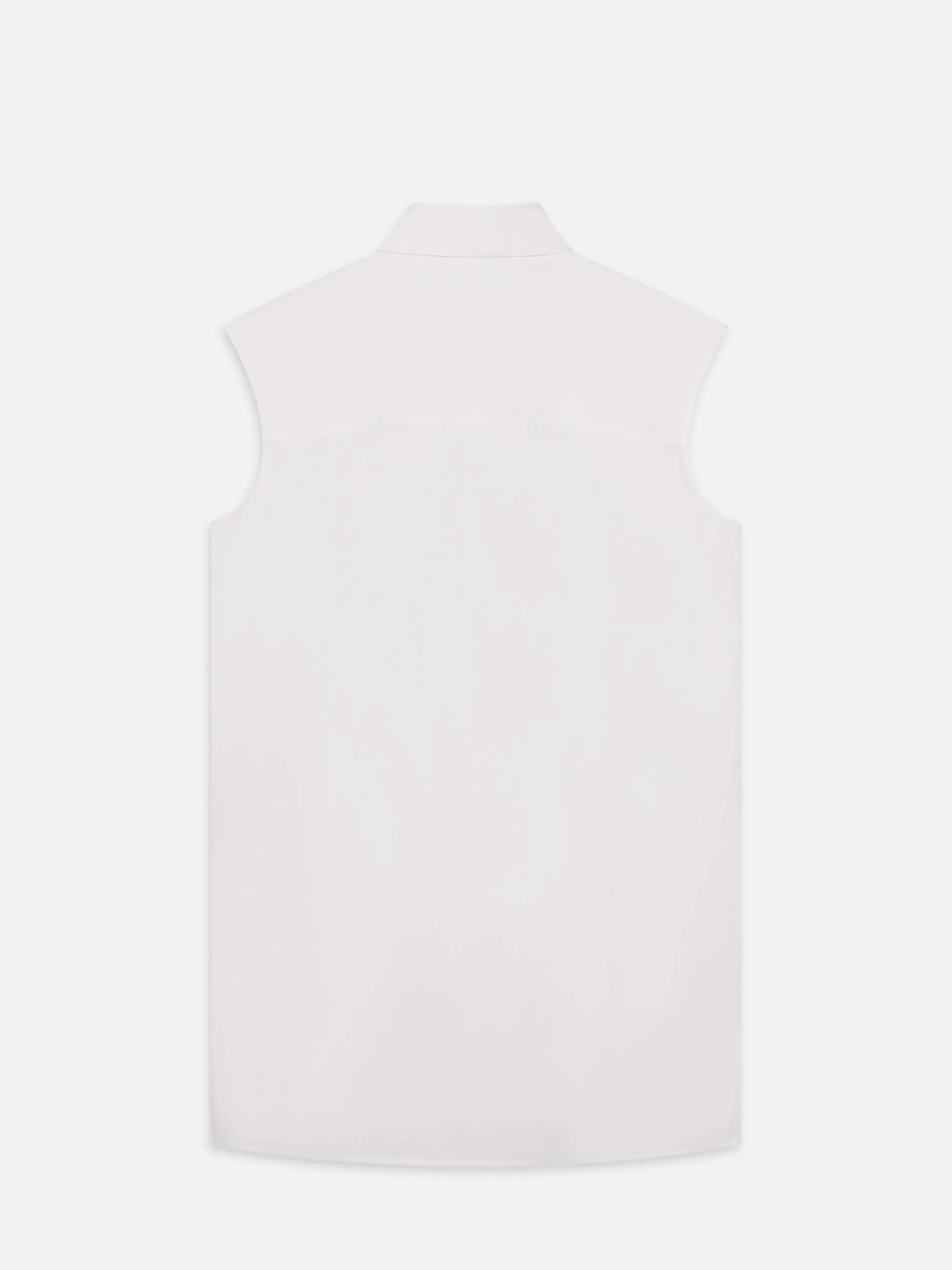 FRAME - The Sleeveless Shirt Dress - White - Image 3