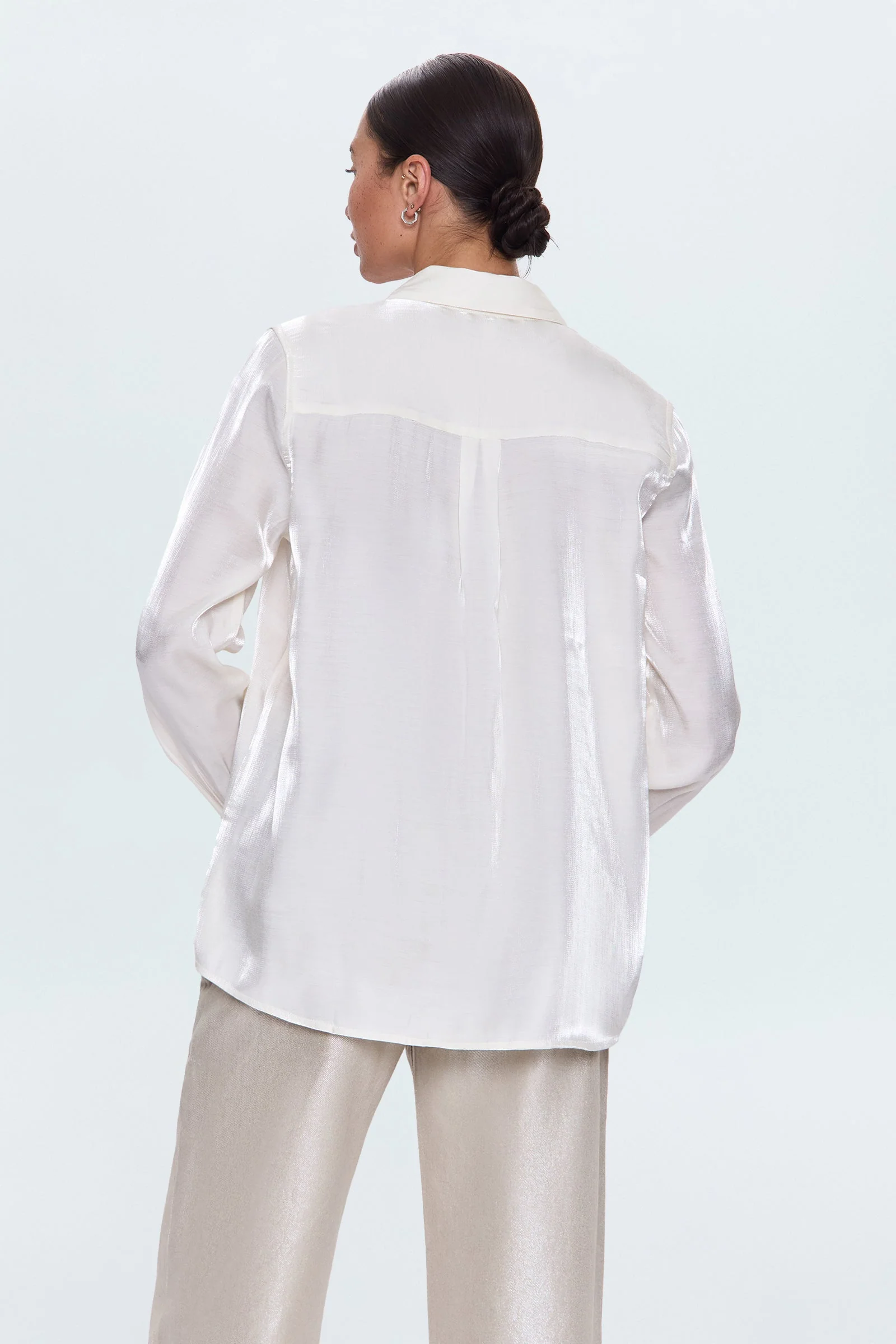 Pistola - Tilda Long Sleeve Button Up - Ecru - Image 4