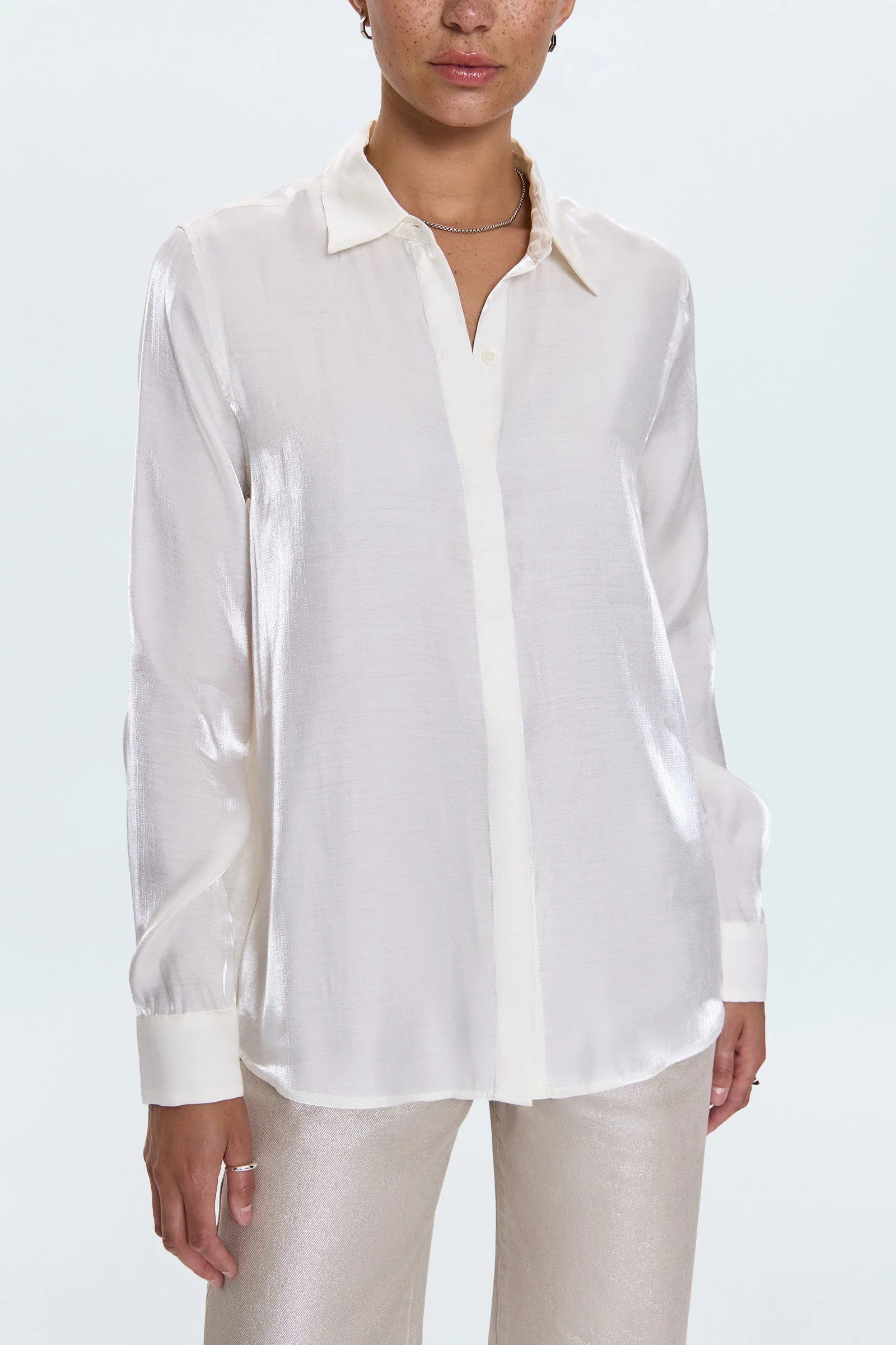 Pistola - Tilda Long Sleeve Button Up - Ecru - Image 5