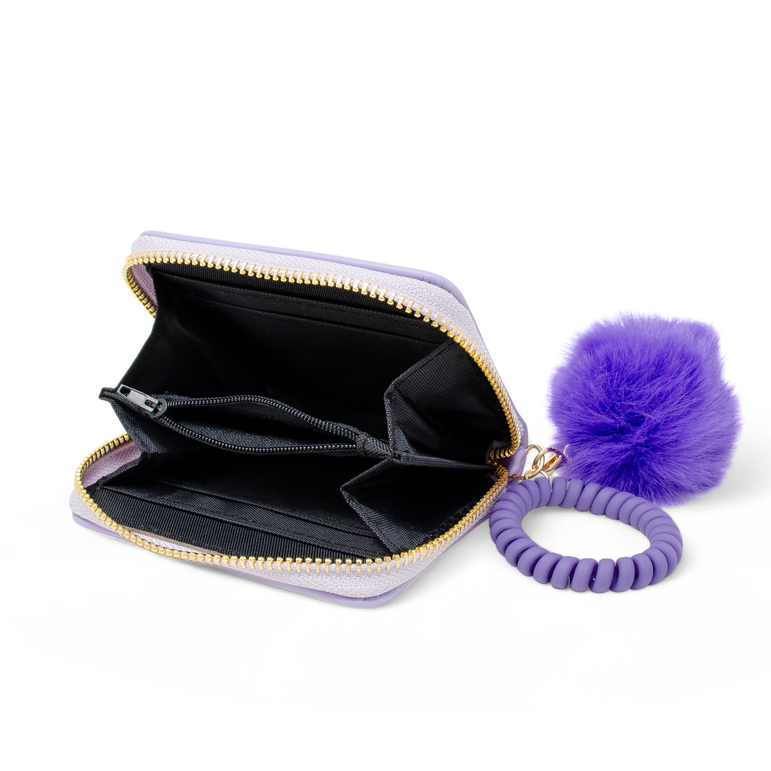 3D Bow Pom Pom Zip Wallet - Image 6