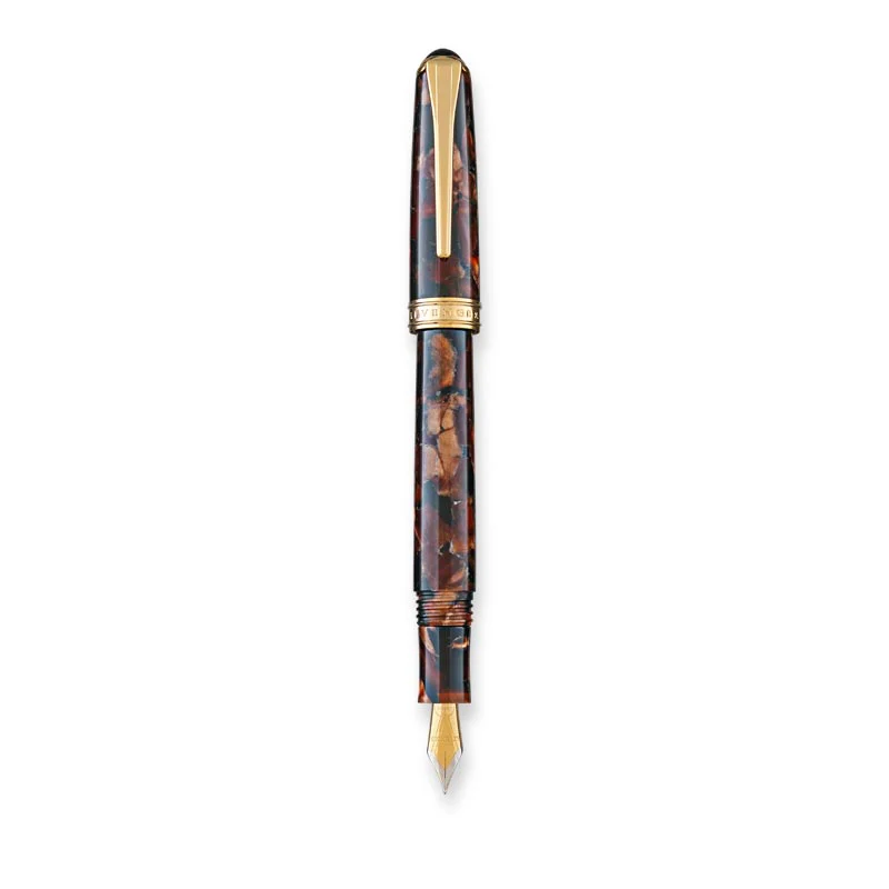 True Writer Classic Golden Dark Tortoise Fountain Pen - Image 3