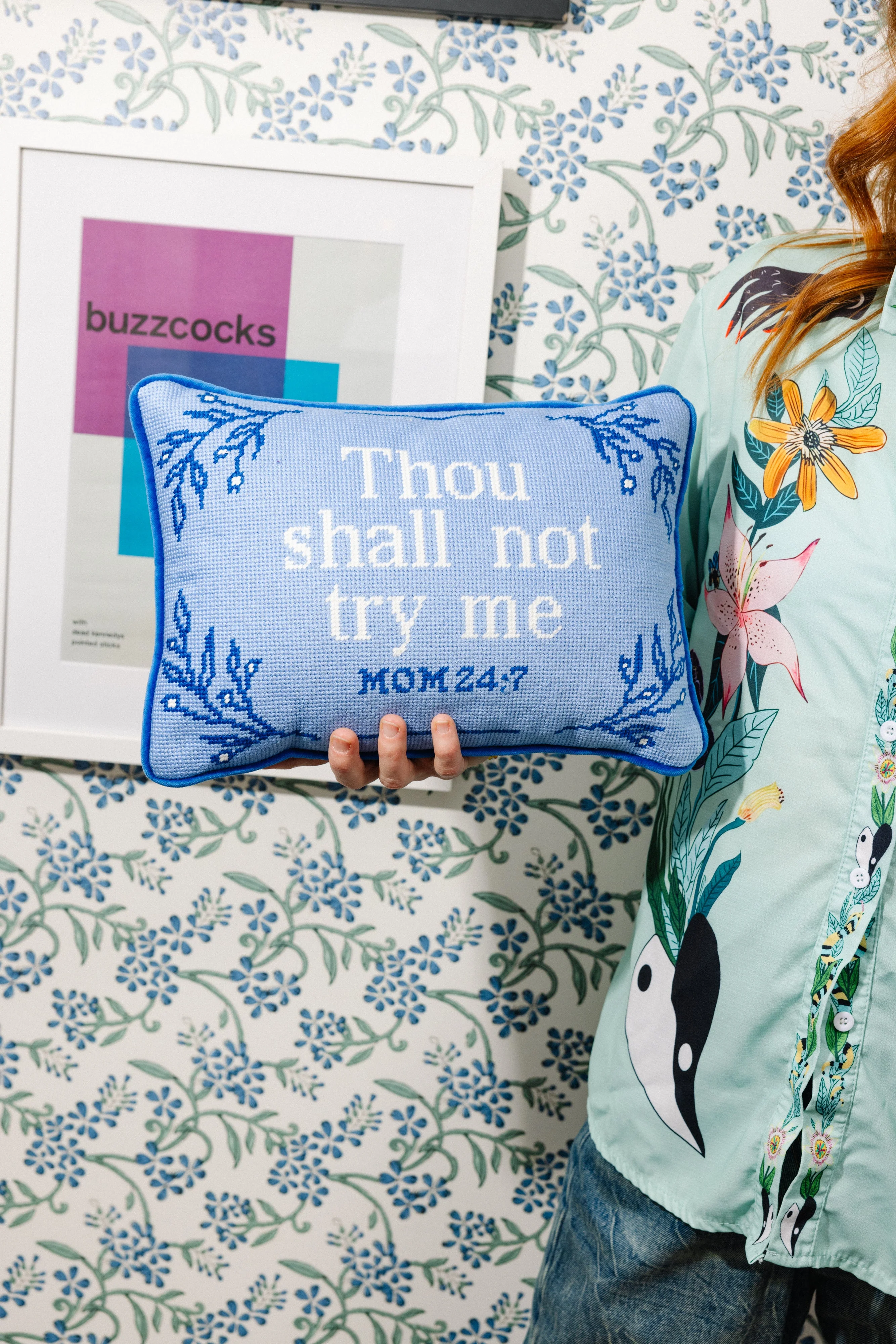Try Me Needlepoint Pillow - Image 4