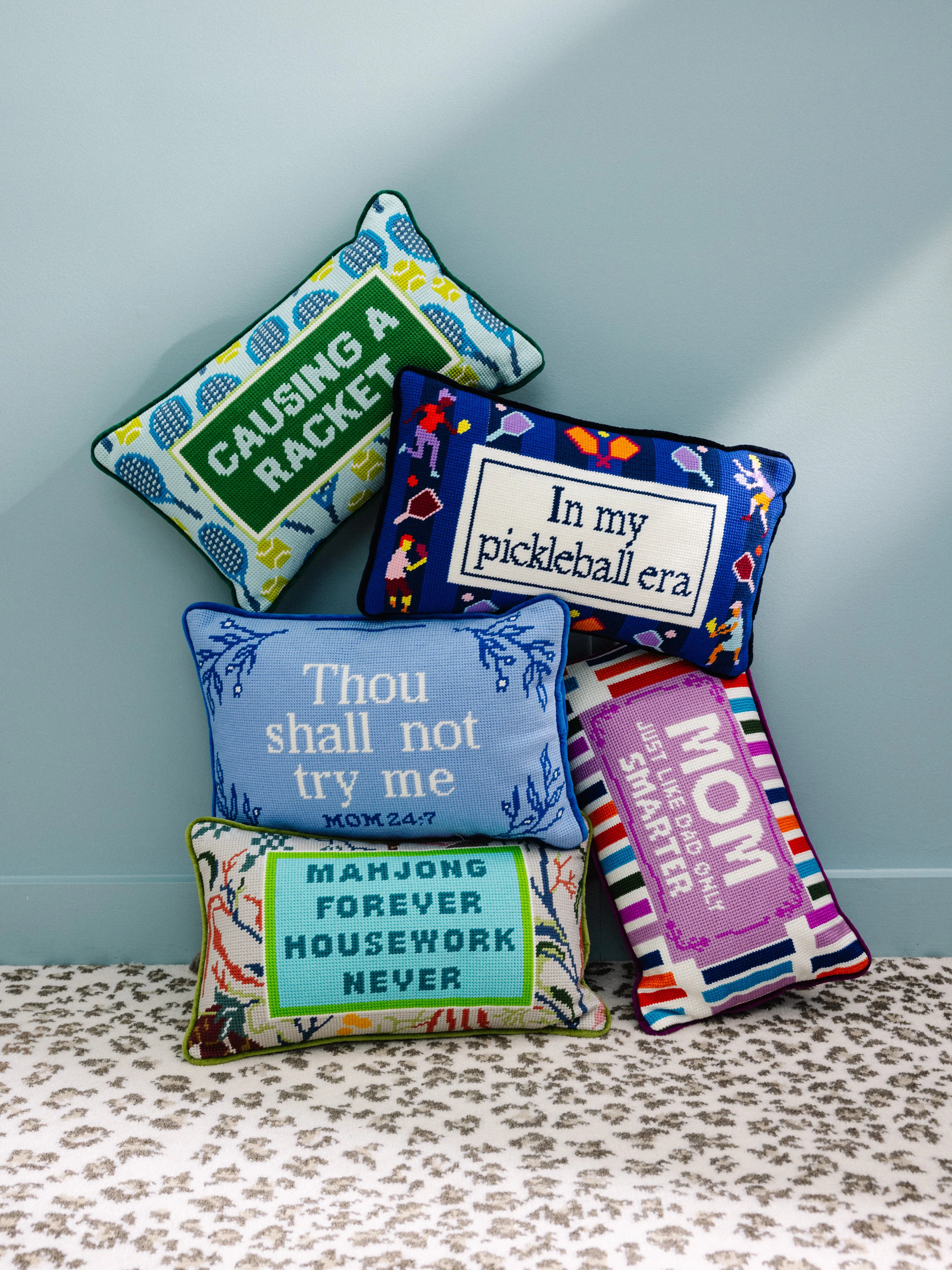 Try Me Needlepoint Pillow - Image 5