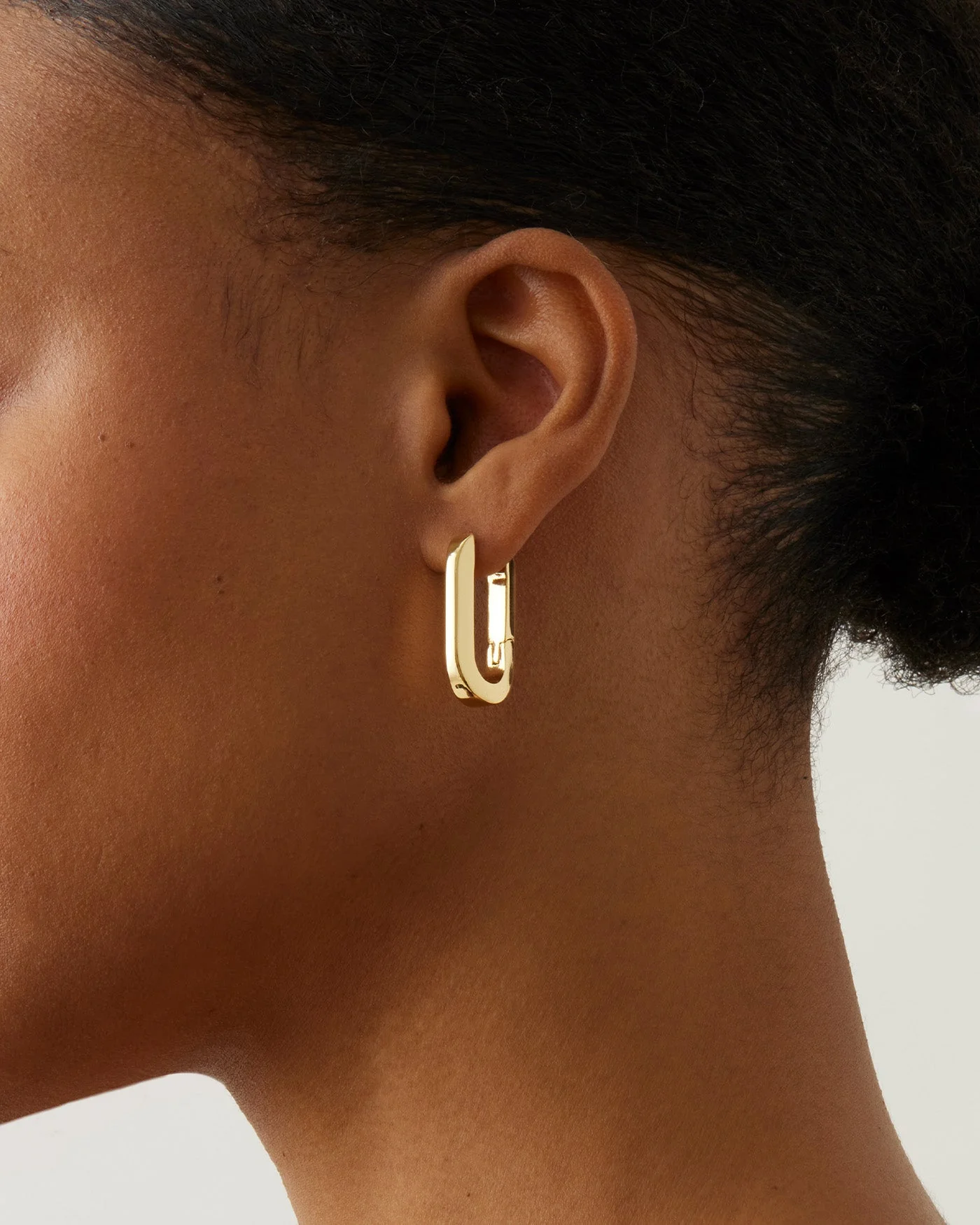Jenny Bird - U-Link Earrings - High Polish Gold - Image 4