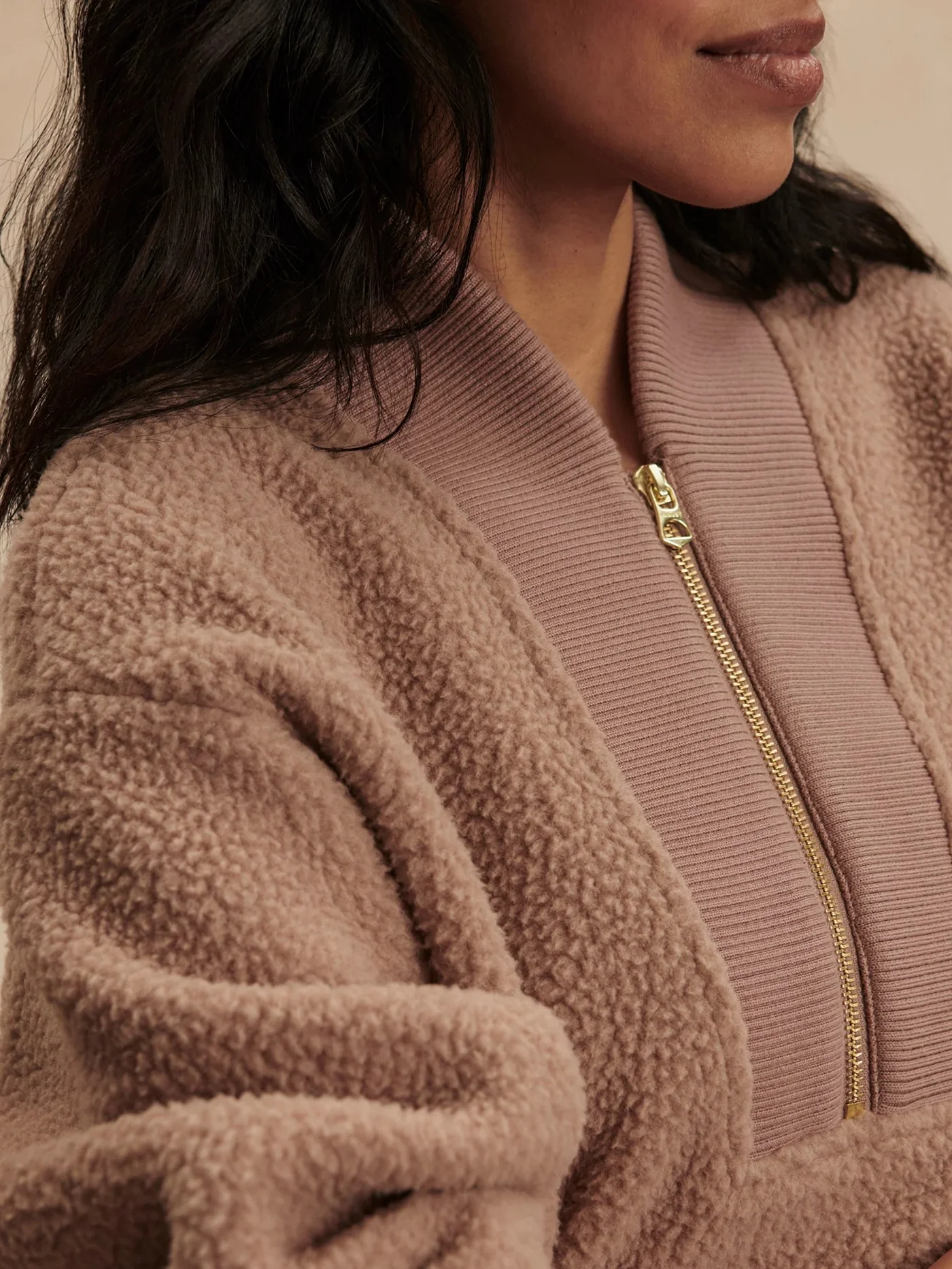 Varely - Mumford Half-Zip Sweat - Ginger Snap - Image 5