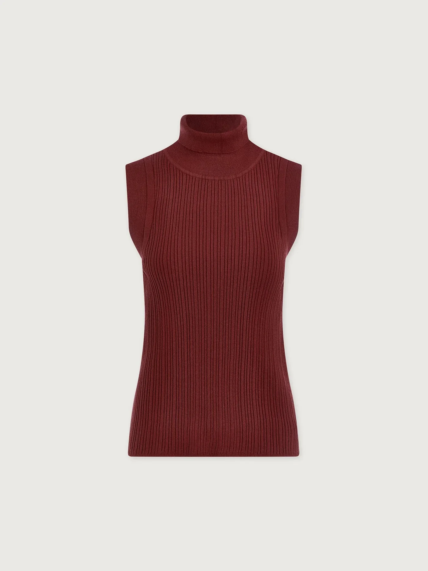 Varley - Anastasia Rib Knit Tank - New Maroon - Image 6