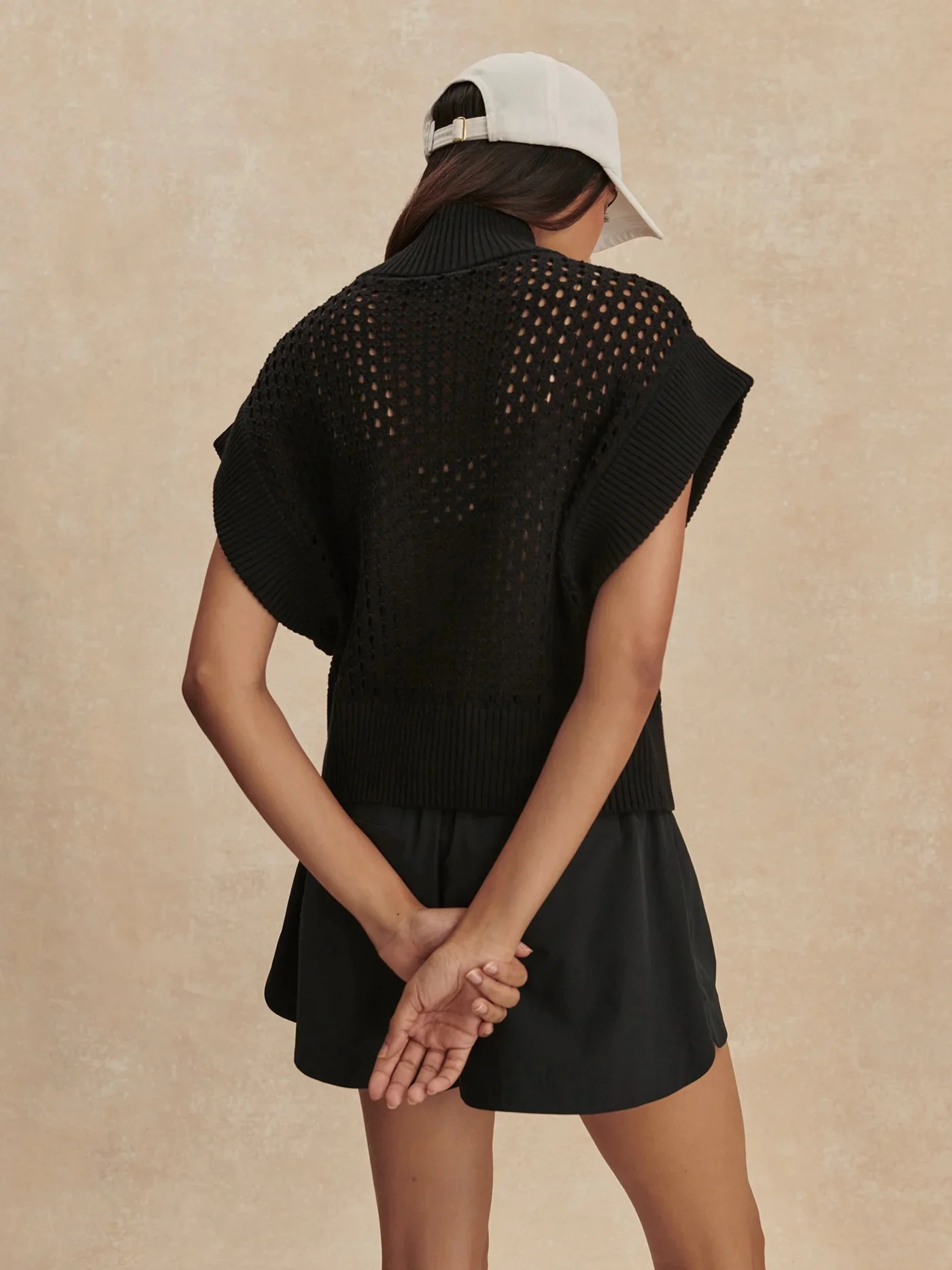 Varley - Gaines Half Zip Knit - Black - Image 6