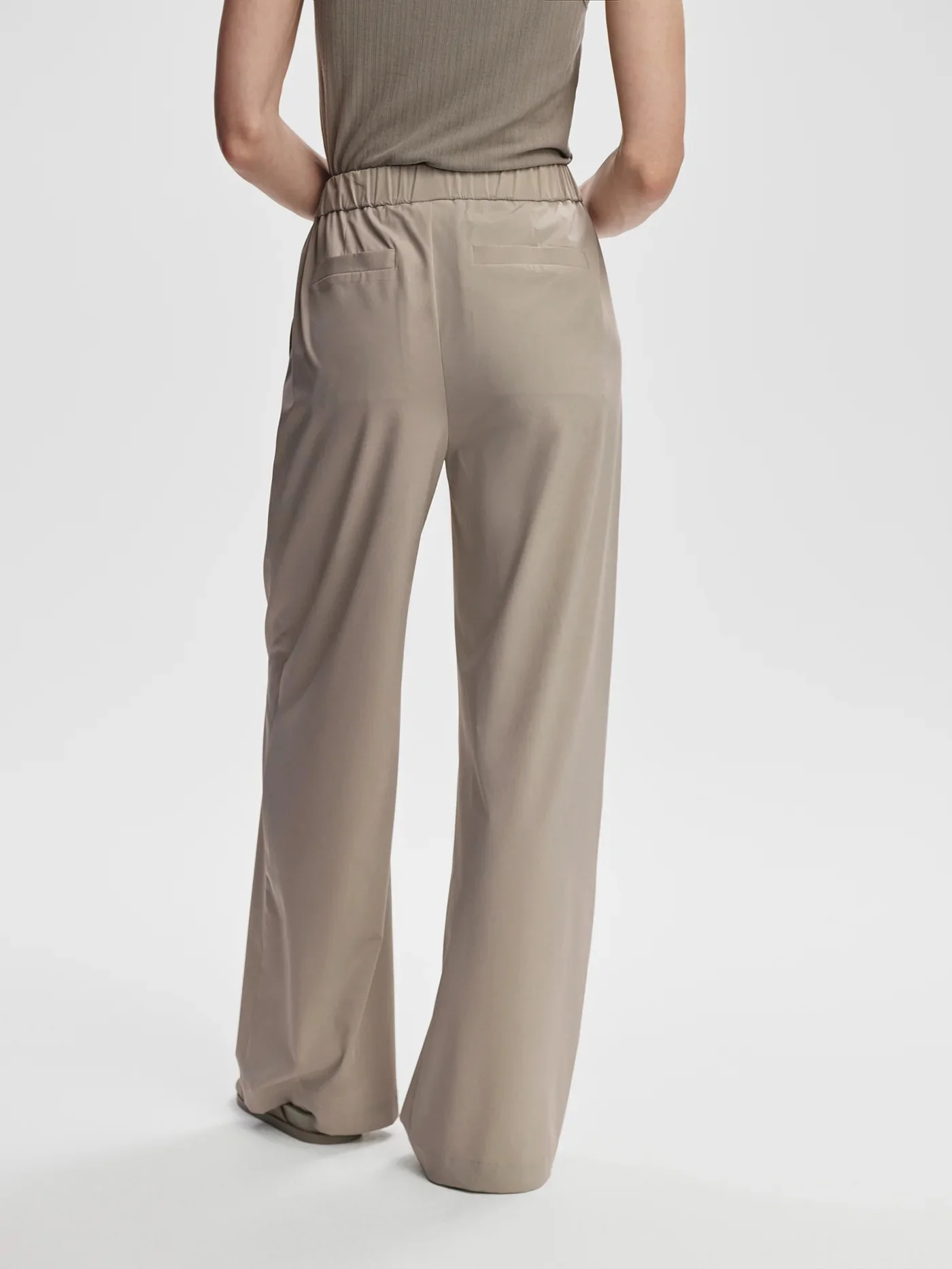 Varley - Kayson Wide Leg Pant 29.5 - Simply Taupe - Image 6