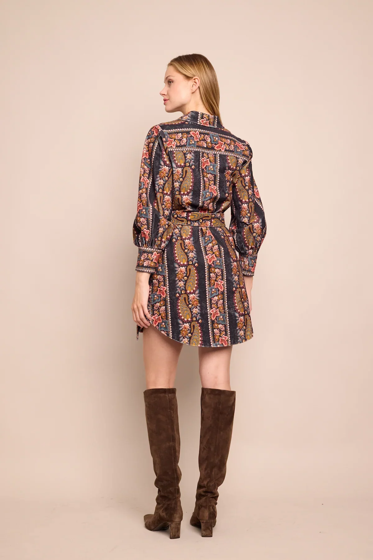 Cara Cara - Villena Dress - Paisley Trail Black - Image 3