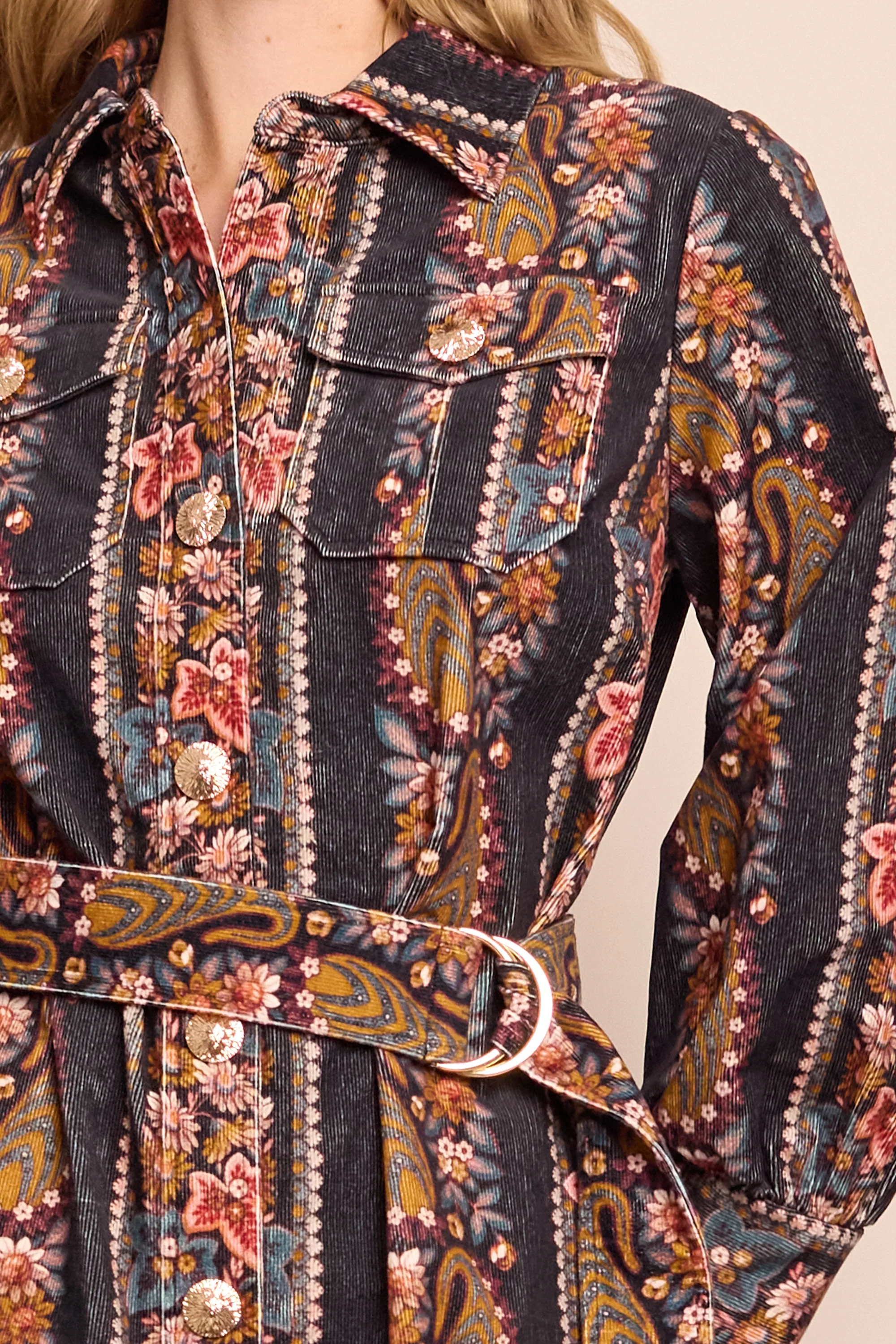 Cara Cara - Villena Dress - Paisley Trail Black - Image 4