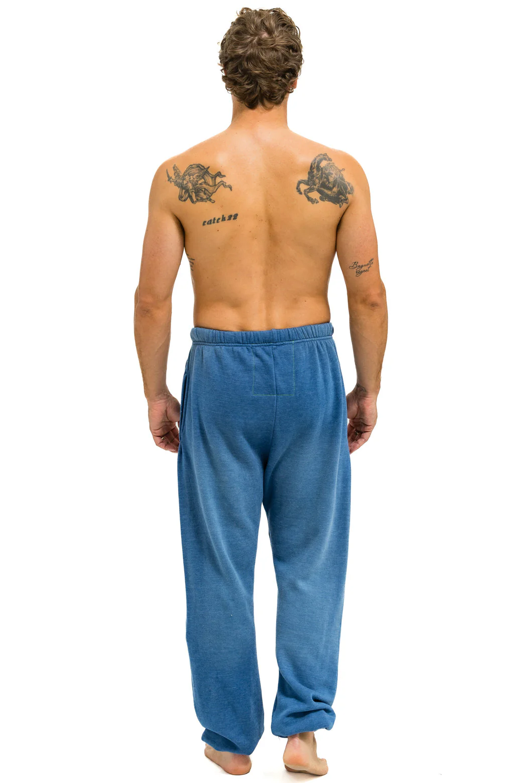 Aviator Nation - Men's Vintage Logo Sweatpants - Faded Water - Image 3