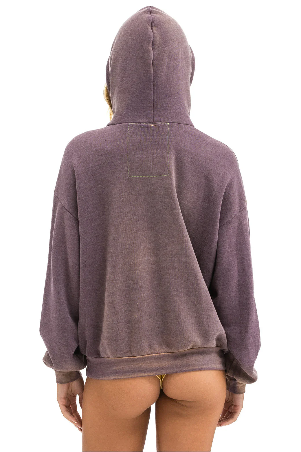 Aviator Nation - Vintage Logo Relaxed Pullover Hoodie - Faded Mocha - Image 10