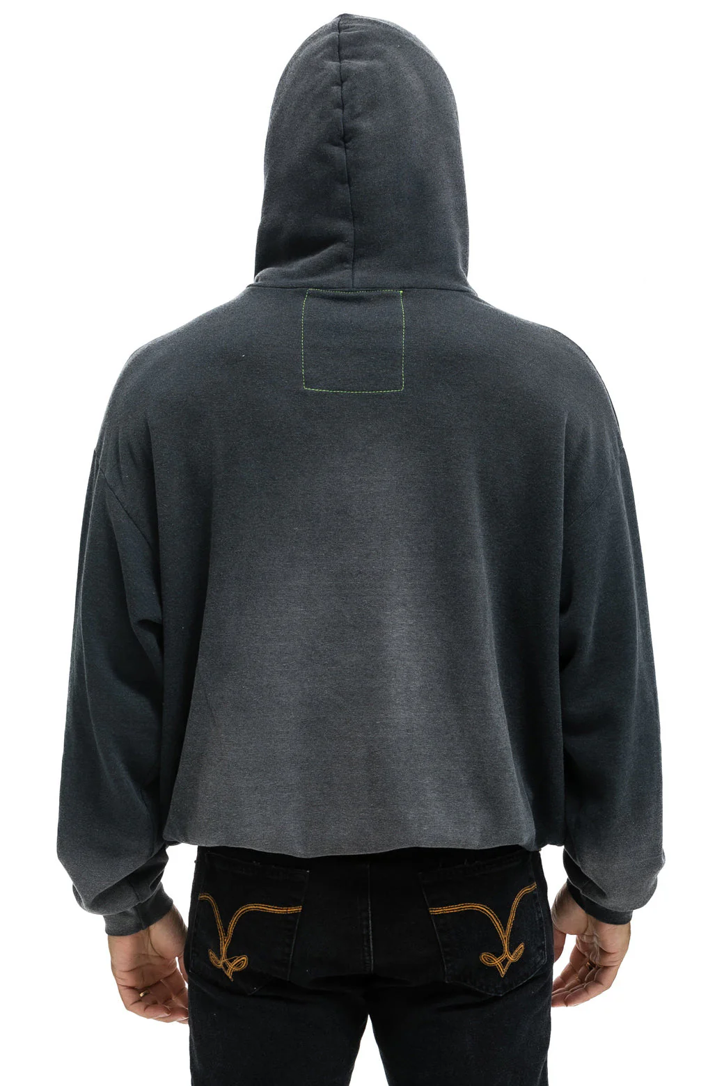 Aviator Nation - Vintage Logo Relaxed Pullover Hoodie - Faded Smoke - Image 10