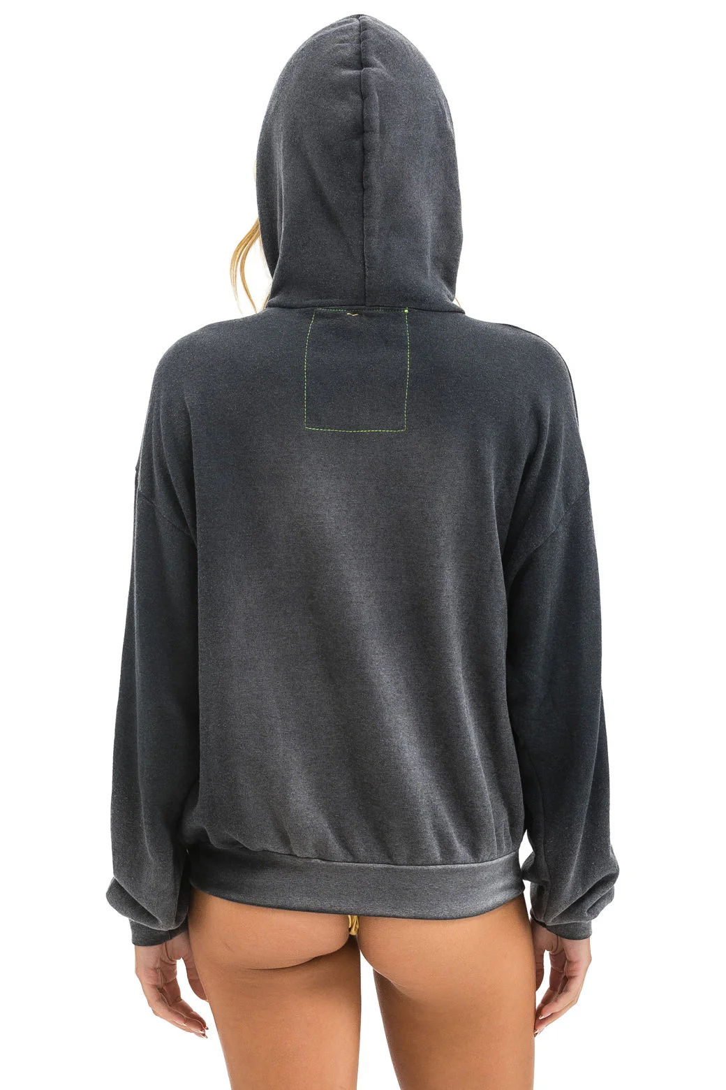 Aviator Nation - Vintage Logo Relaxed Pullover Hoodie - Faded Smoke - Image 9